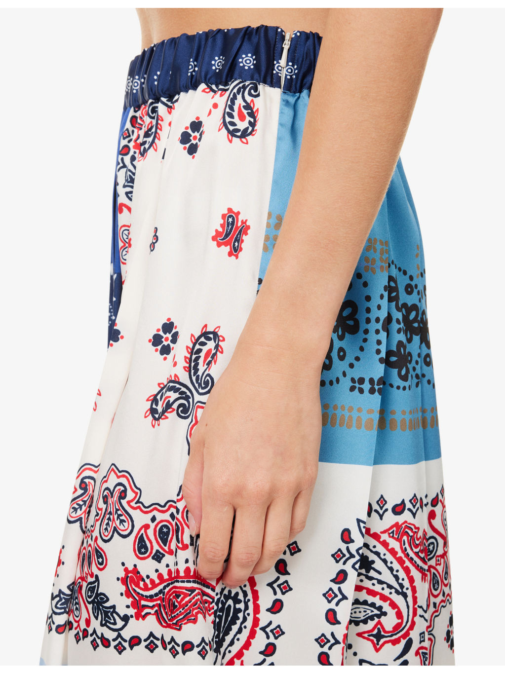 Luna Pleated Woven Midi Skirt - 5