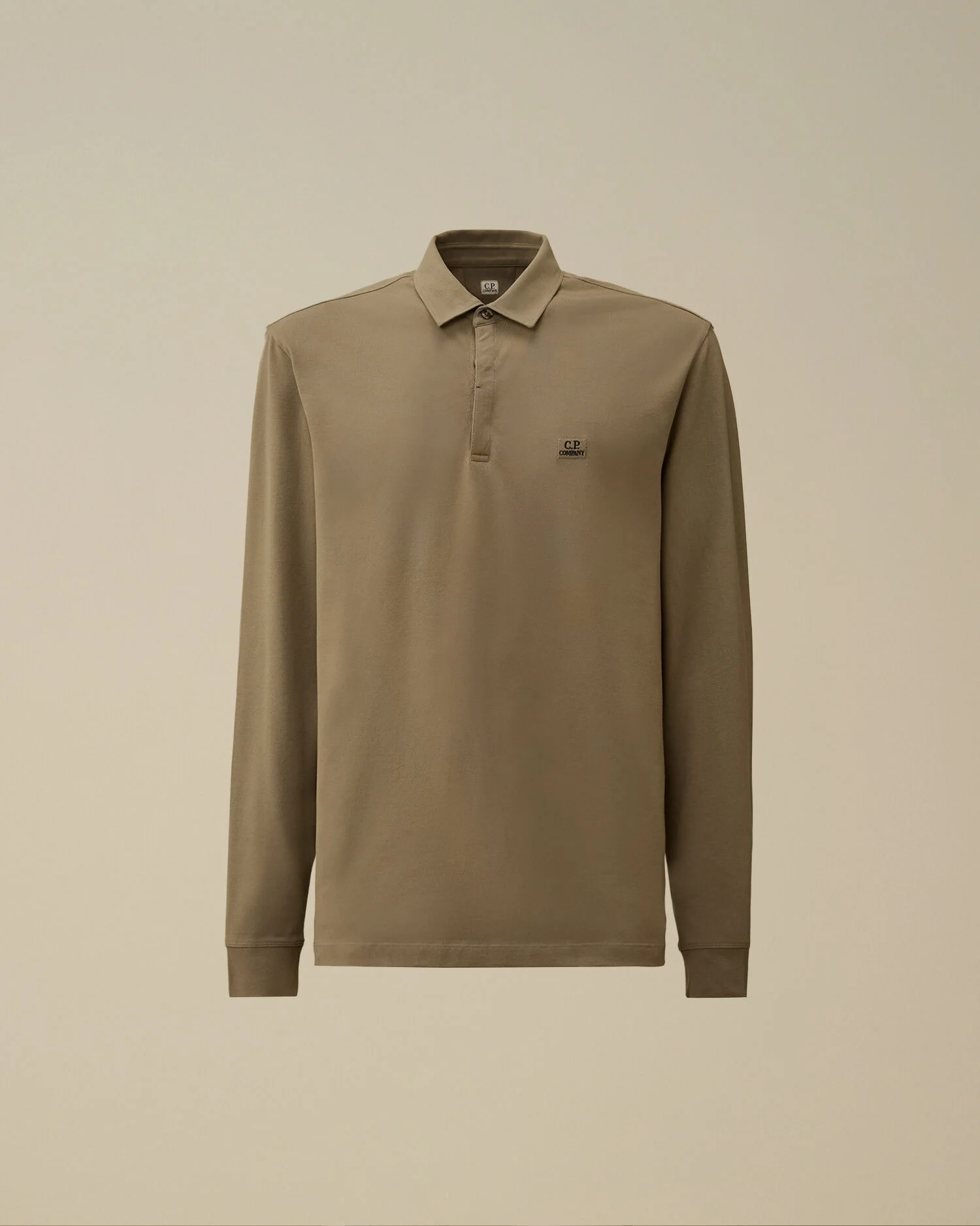 Stretch Piquet Long Sleeve Polo - 1