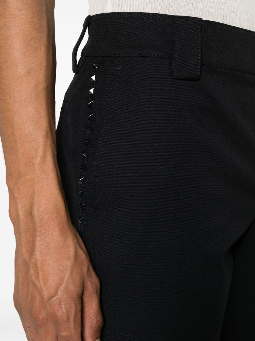 Rockstud straight tailored trousers - 5