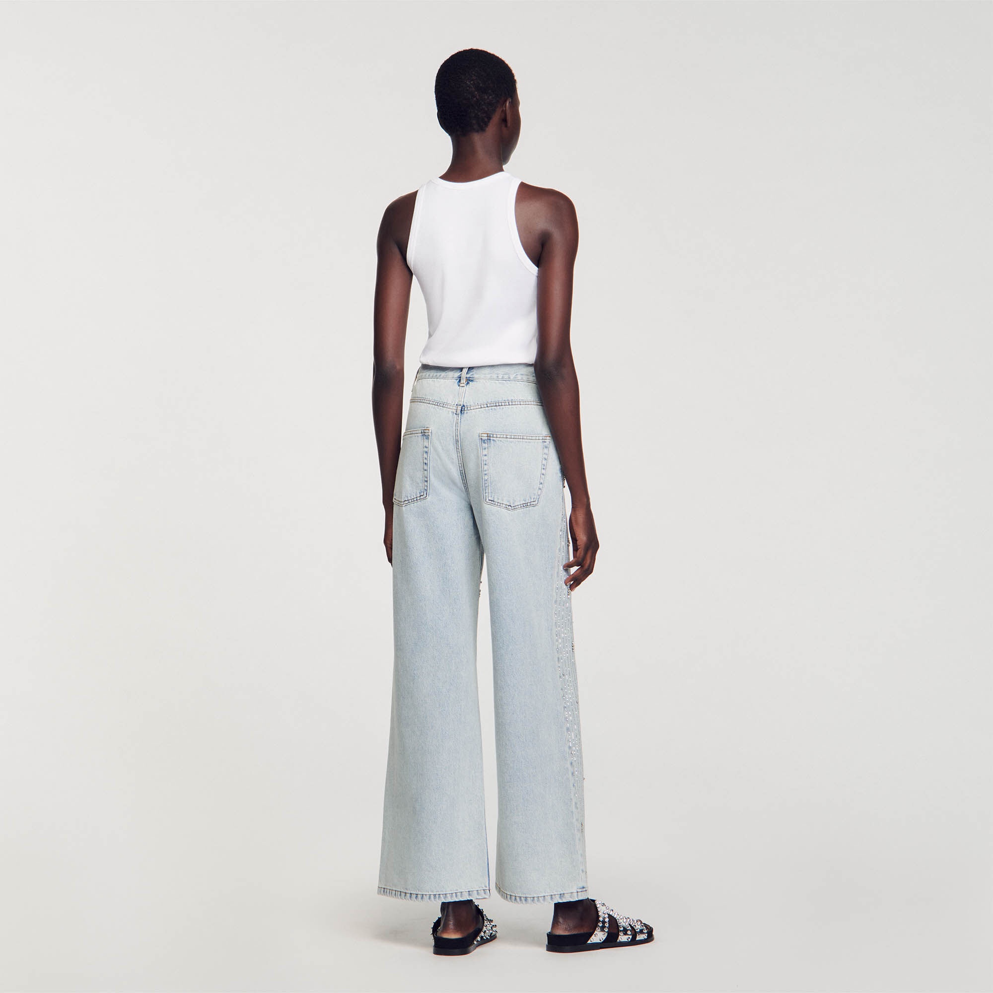 RHINESTONE-EMBELLISHED JEANS - 6