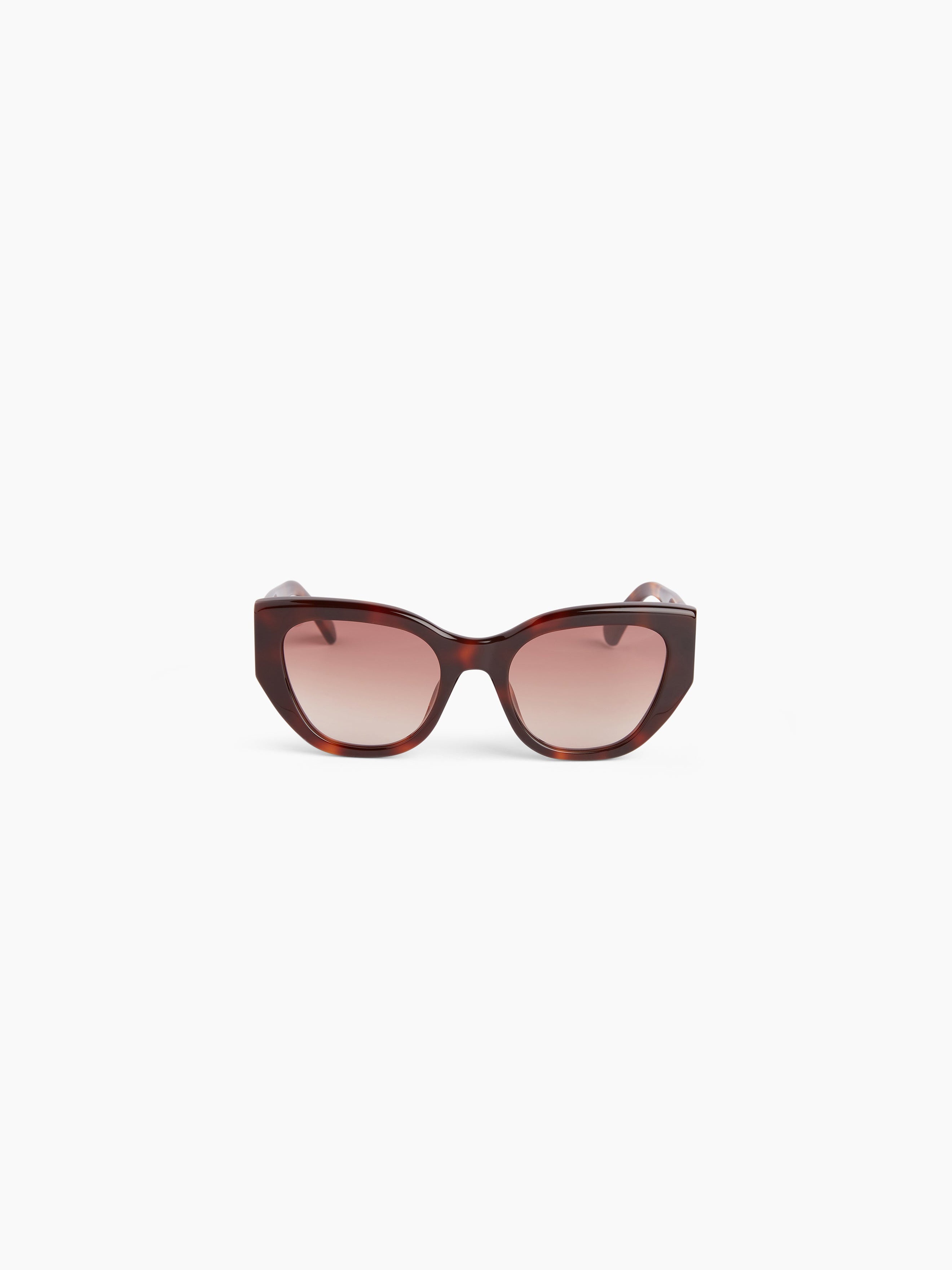 Waves butterfly shiny havana Sunglasses - 1