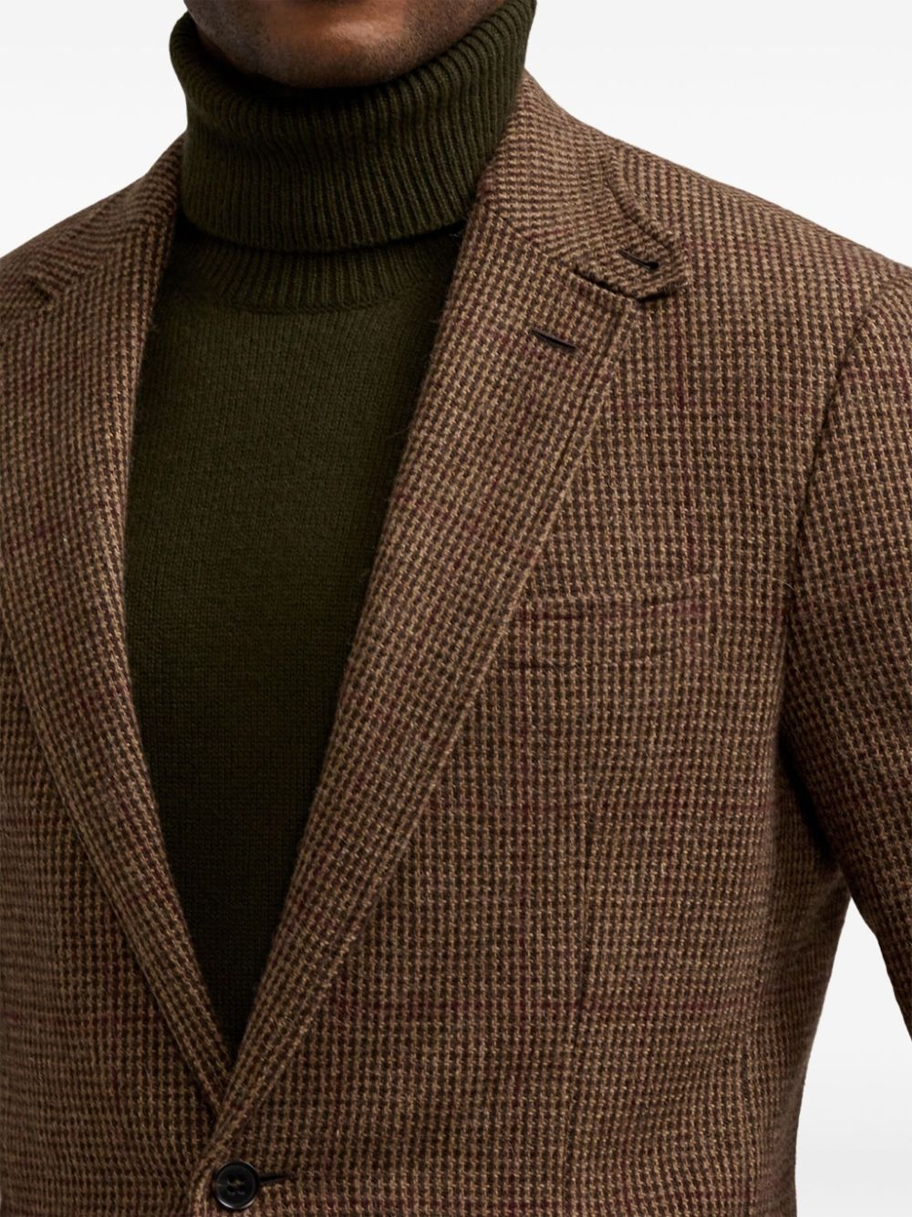 checked blazer - 6