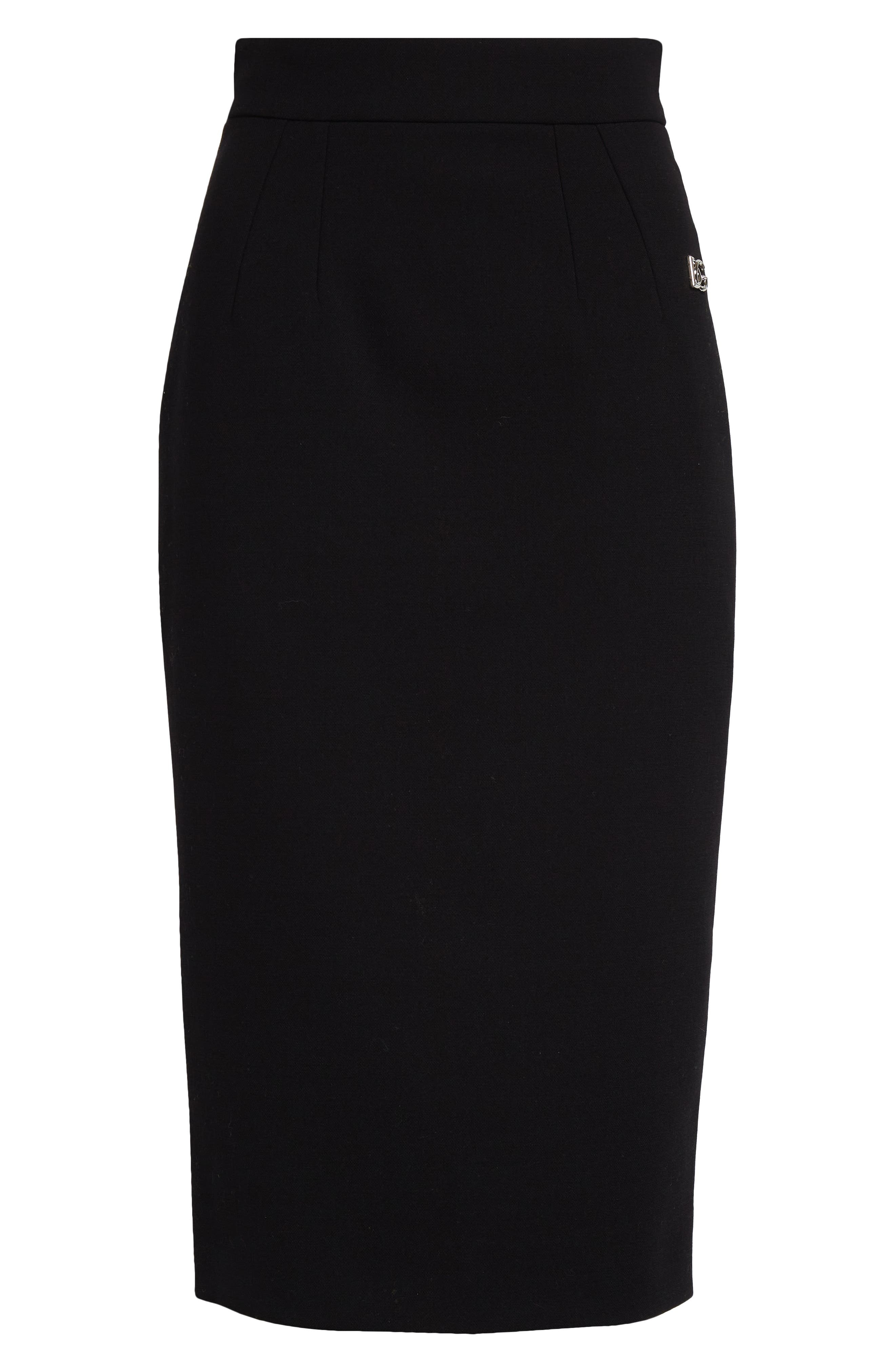 Virgin Wool Stretch Gabardine Skirt - 6