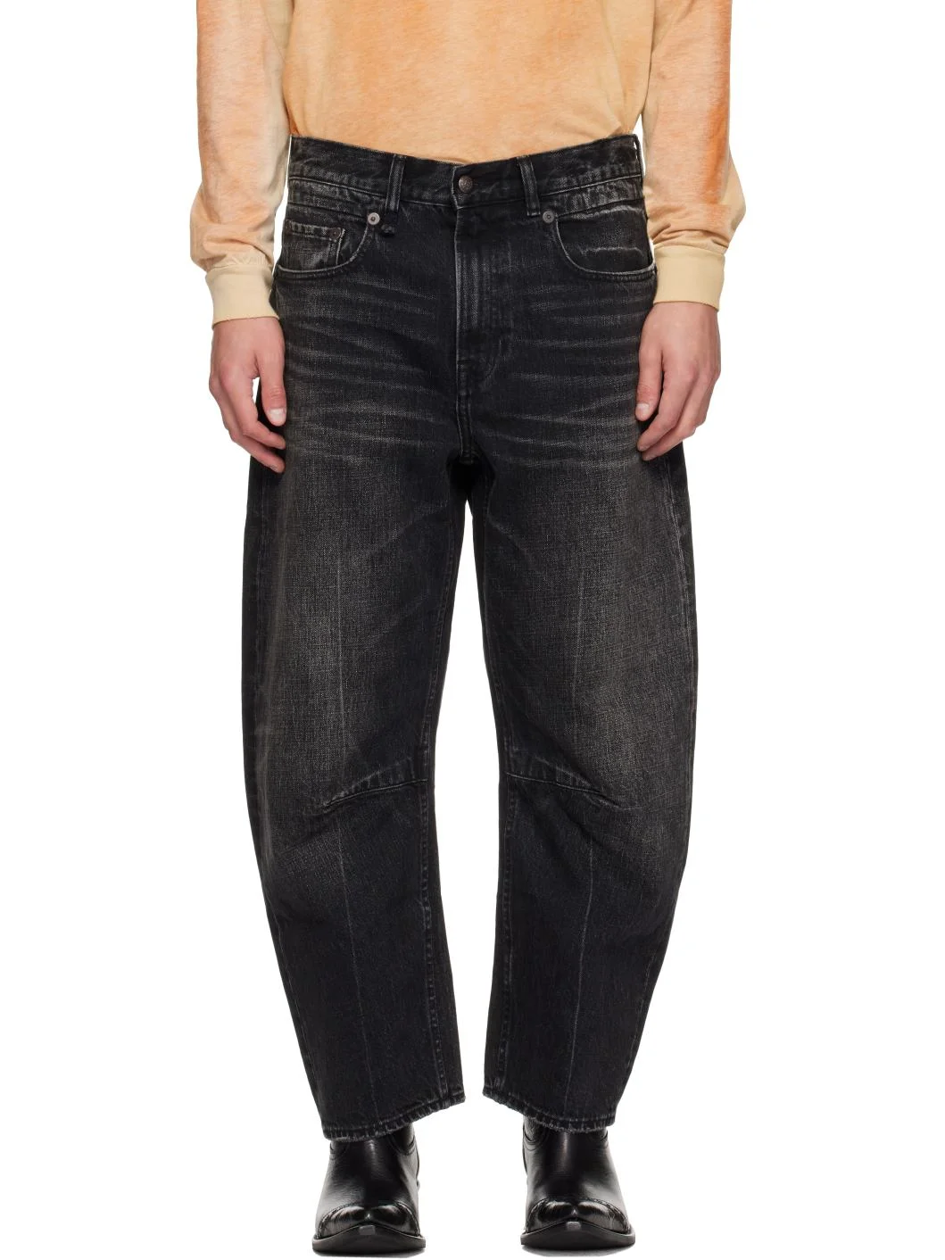 Black Articulated Knee X-BF Jeans - 1
