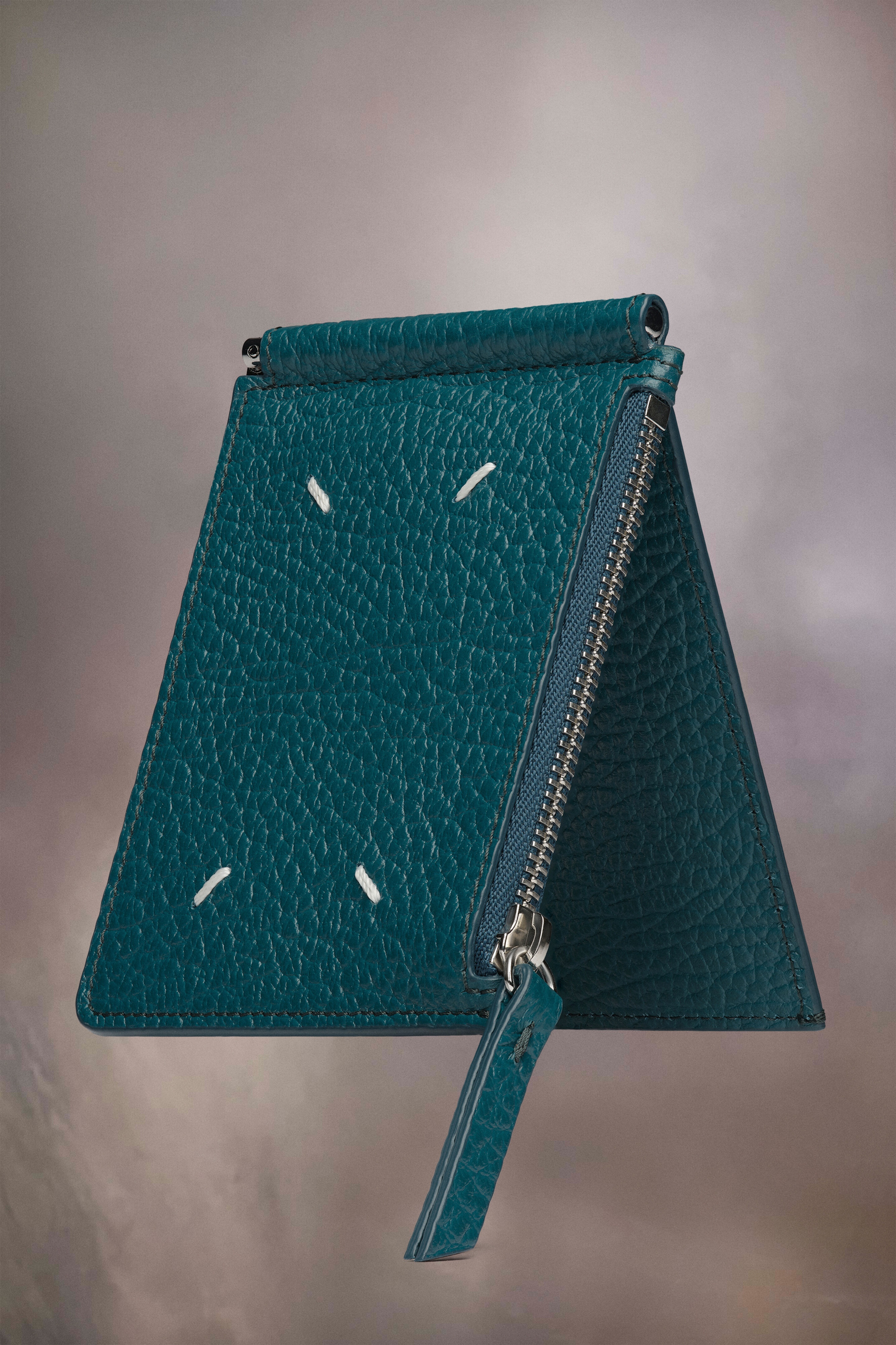 Money clip leather cardholder - 2