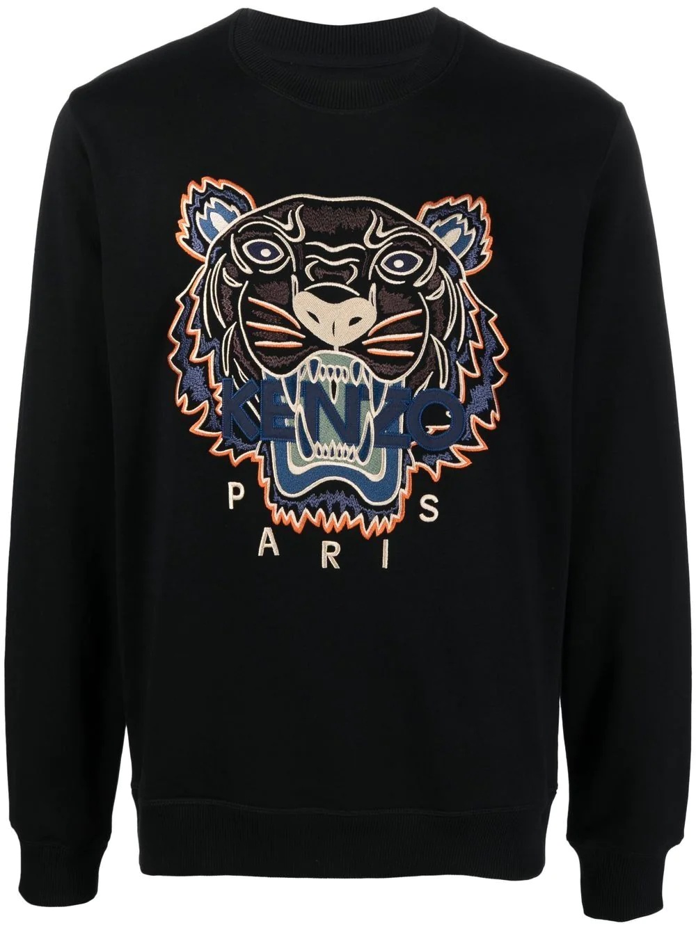 logo print crew neck sweatshirt - 1