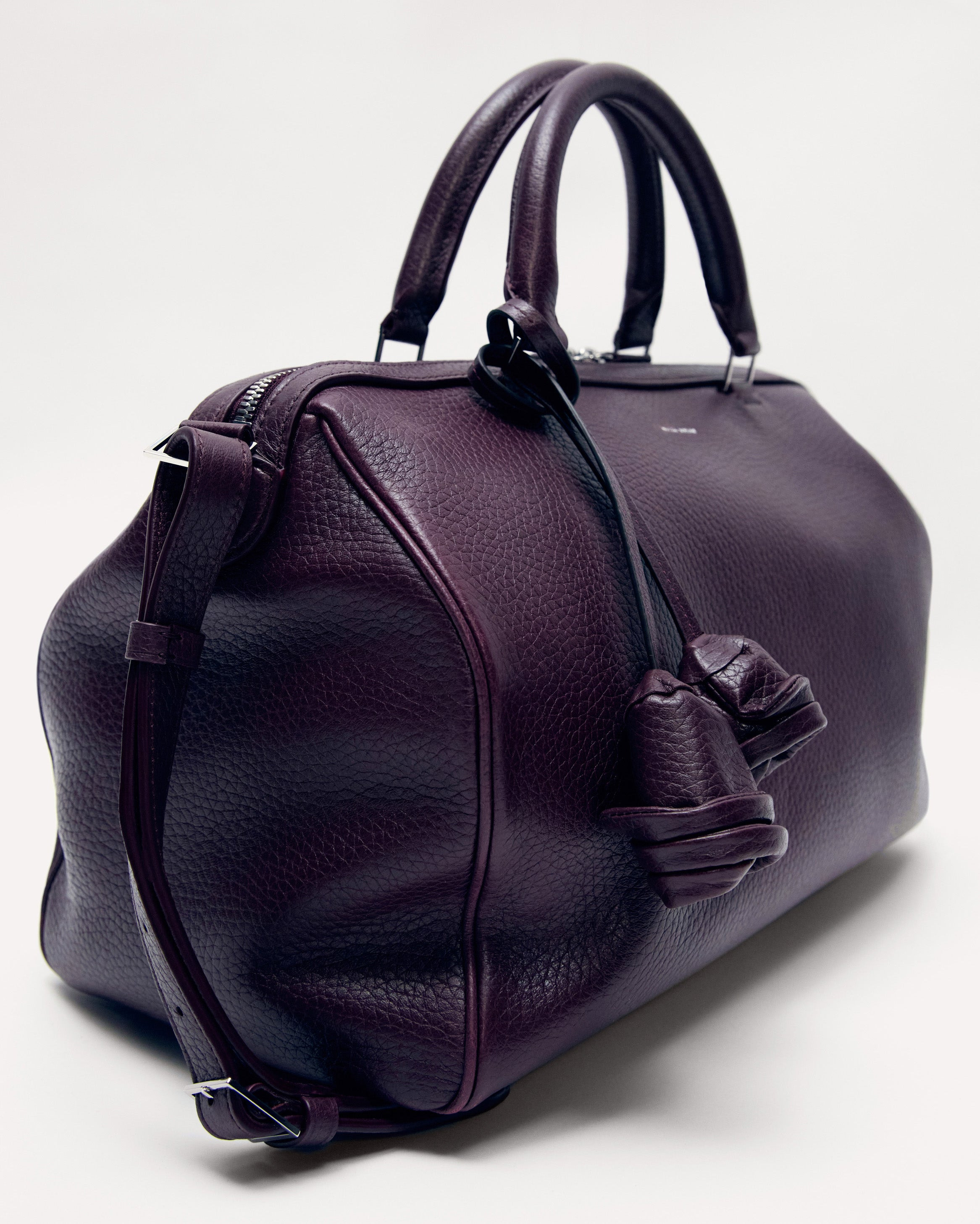 Varsovia bag in burgundy leather - 7