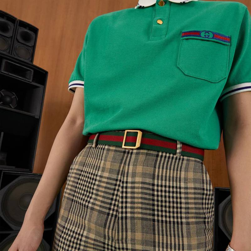 Web belt with rectangular buckle 4