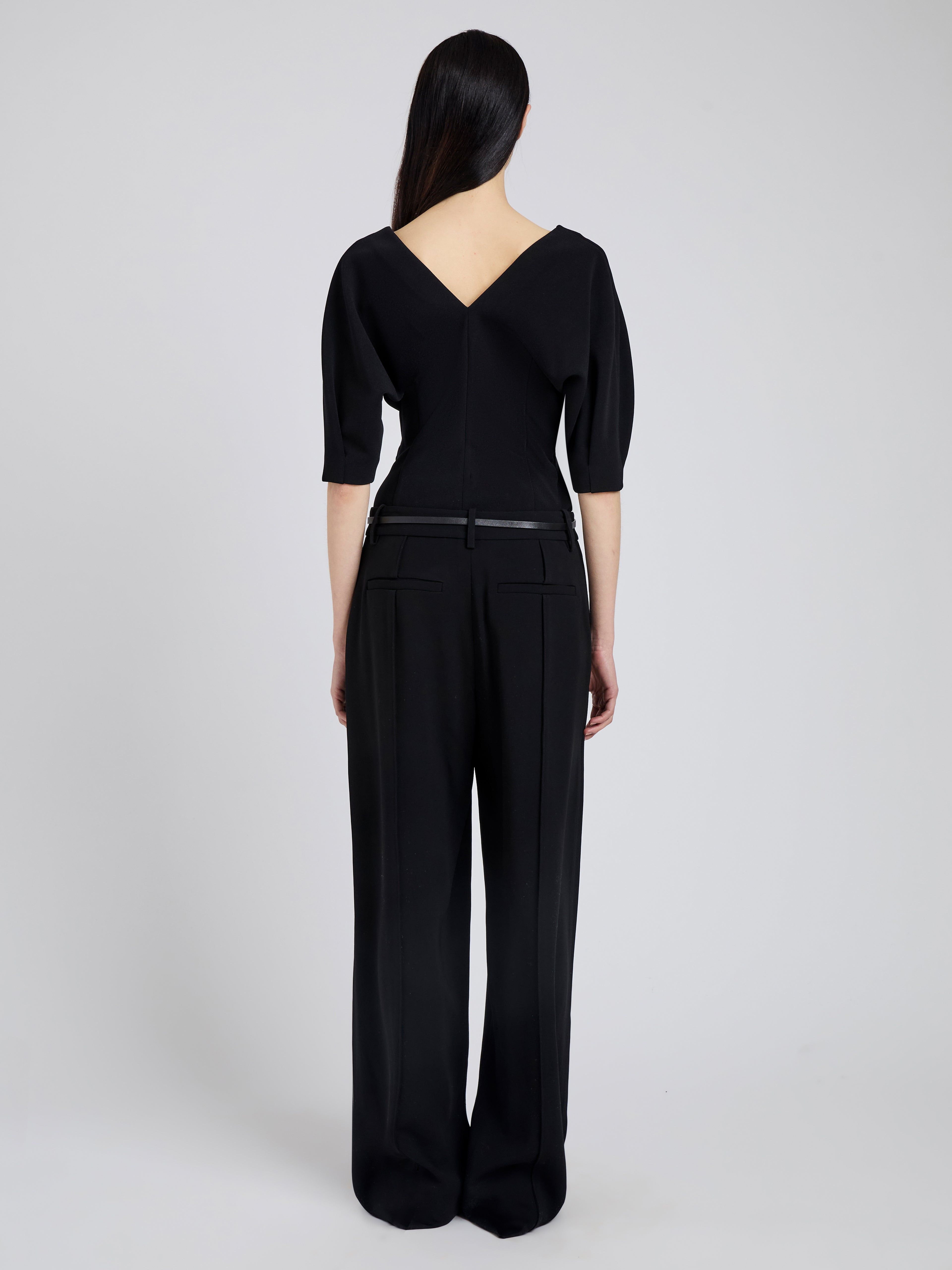 Darena Top in Compact Stretch Crepe - 5