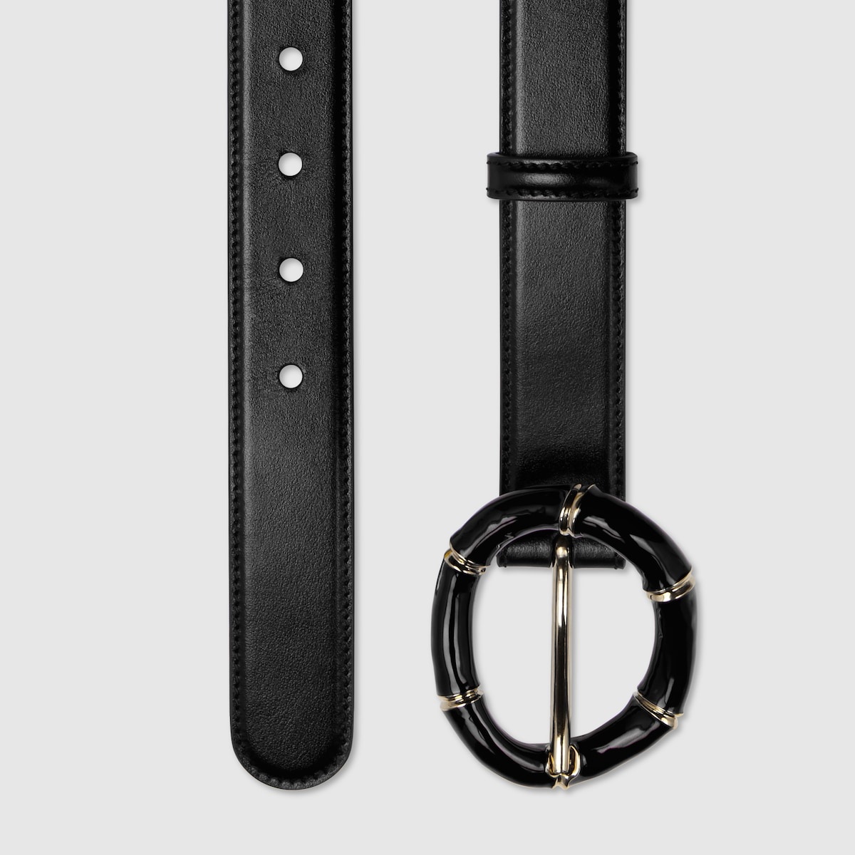 Belt with round bamboo buckle - 2