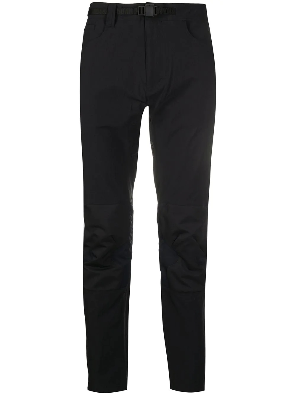 knee padded slim-fit trousers - 1