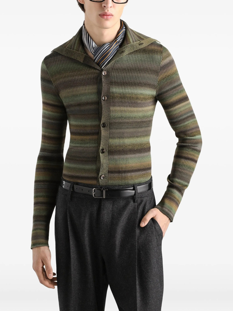 Dolce & Gabbana Ribbed Wool Cardigan 4