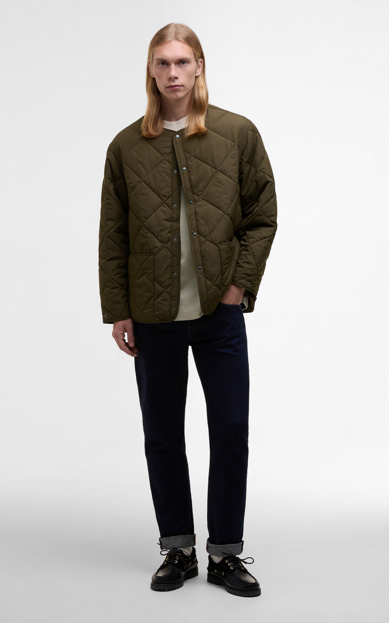 Barbour X KAPTAIN SUNSHINE QUILTED LINER KHAKI BROWN outlook