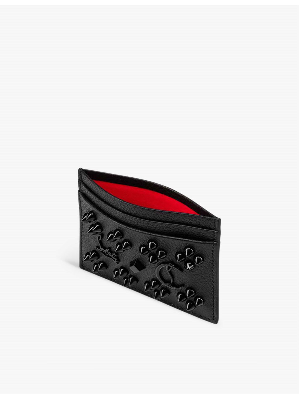 Kios Loubinthesky-embellished leather card holder - 2