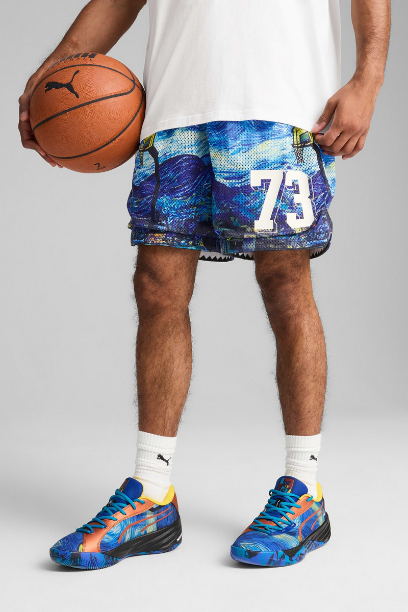 PUMA Dylan Exhibit Men's 7" All-Over-Print Shorts outlook
