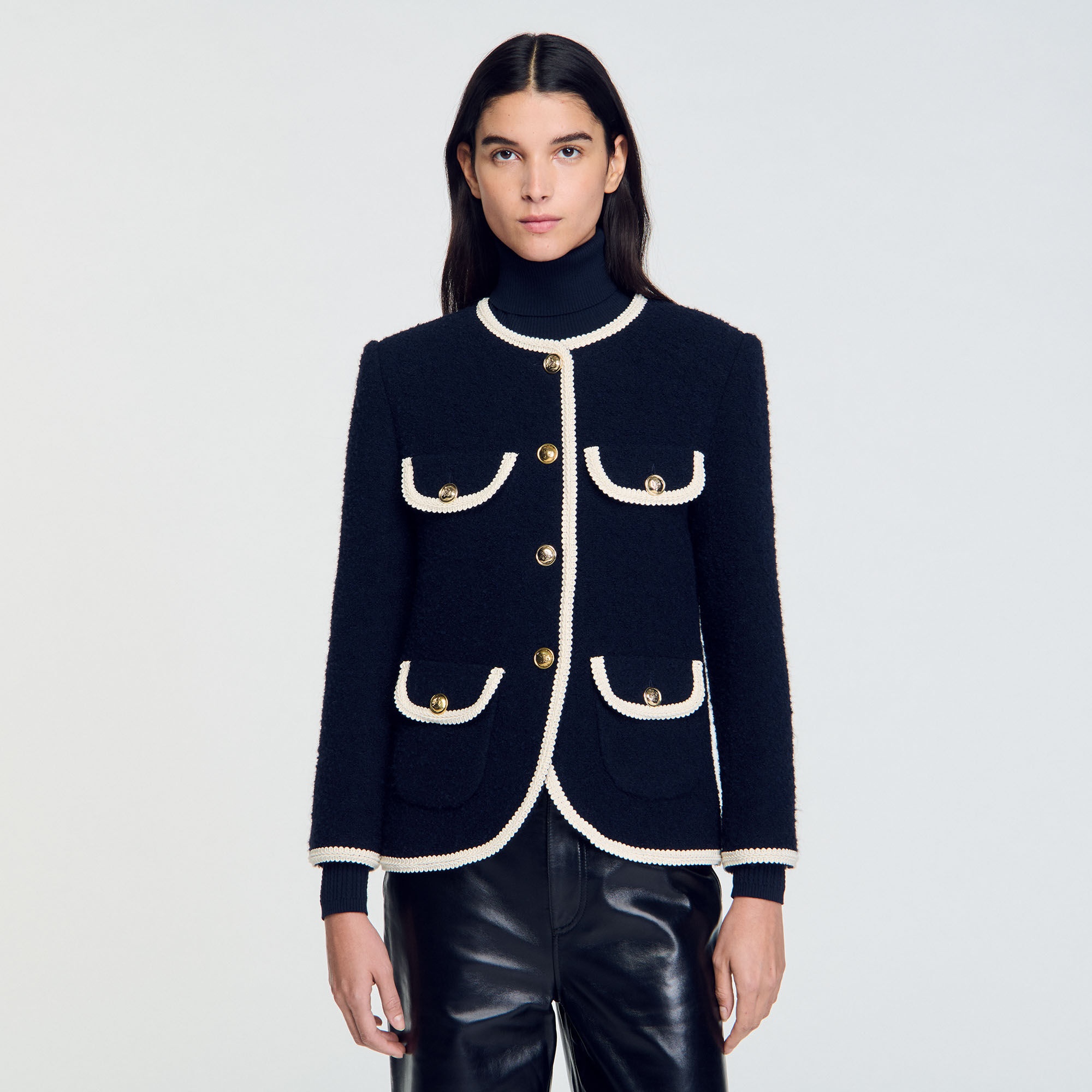 LONG TWEED JACKET - 5