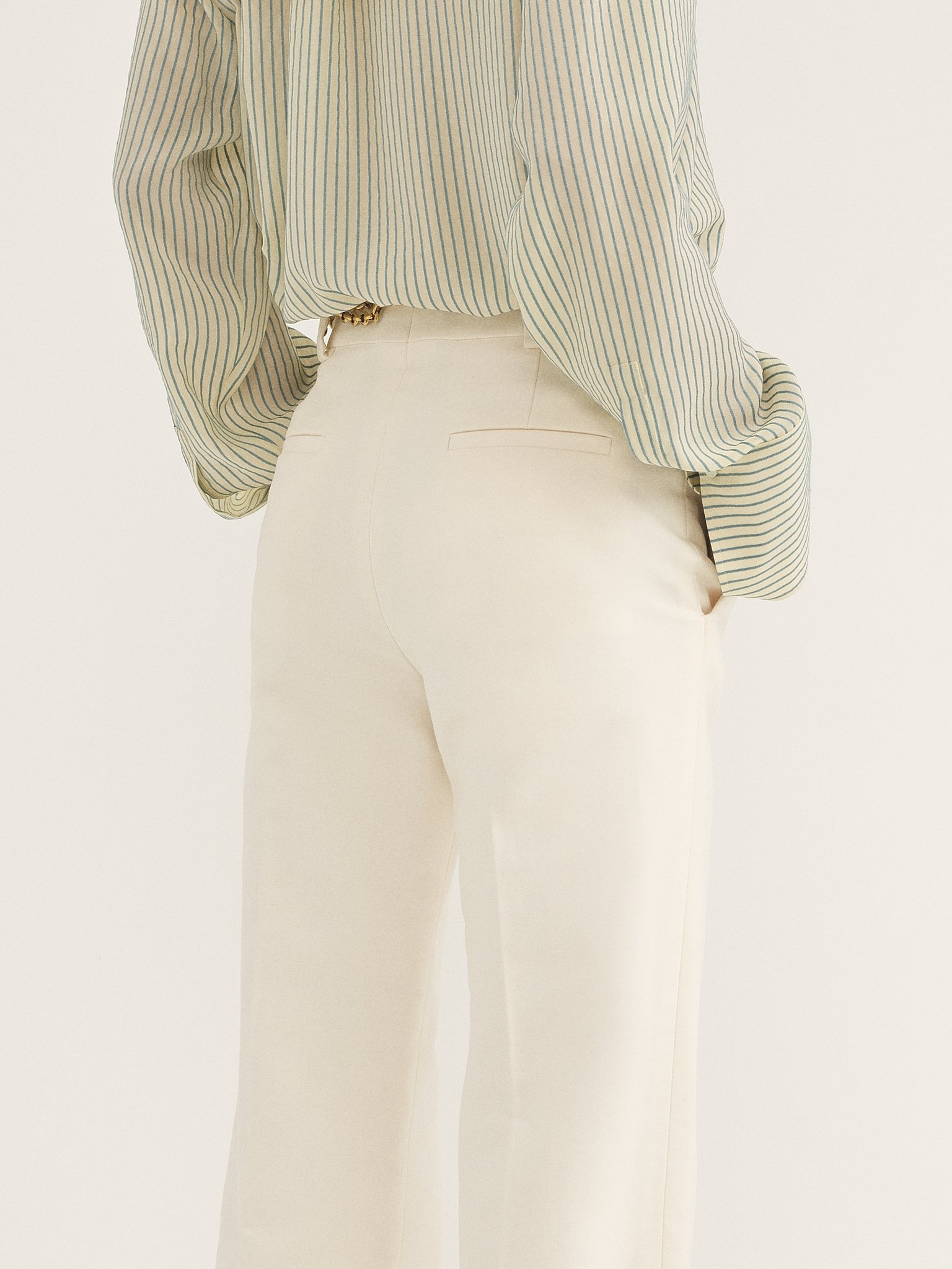 TAILORED PANTS IN BRUSHED COTTON - 6