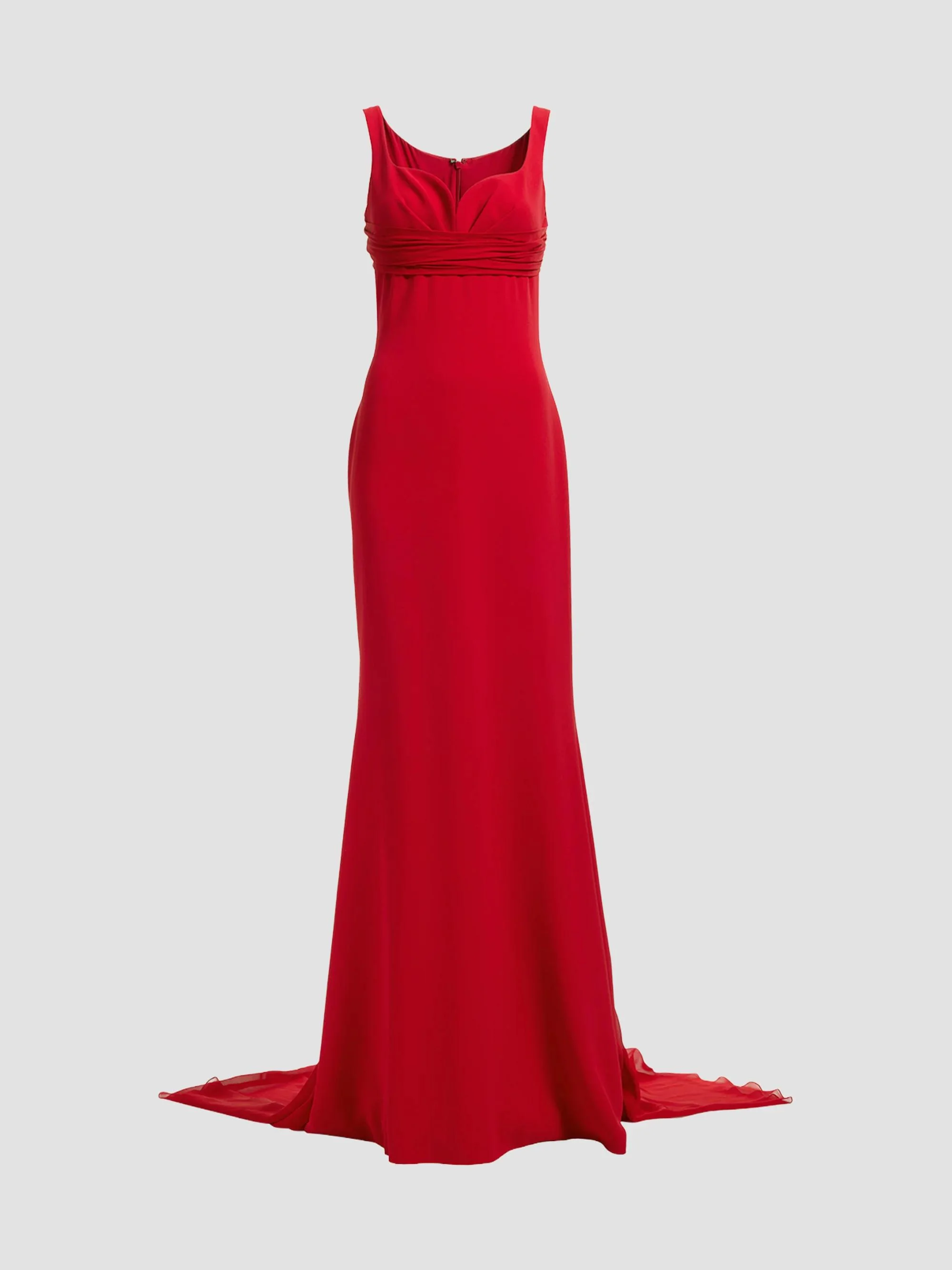 Women's Cady Silk-Blend Gown - Sunset Flame - 1