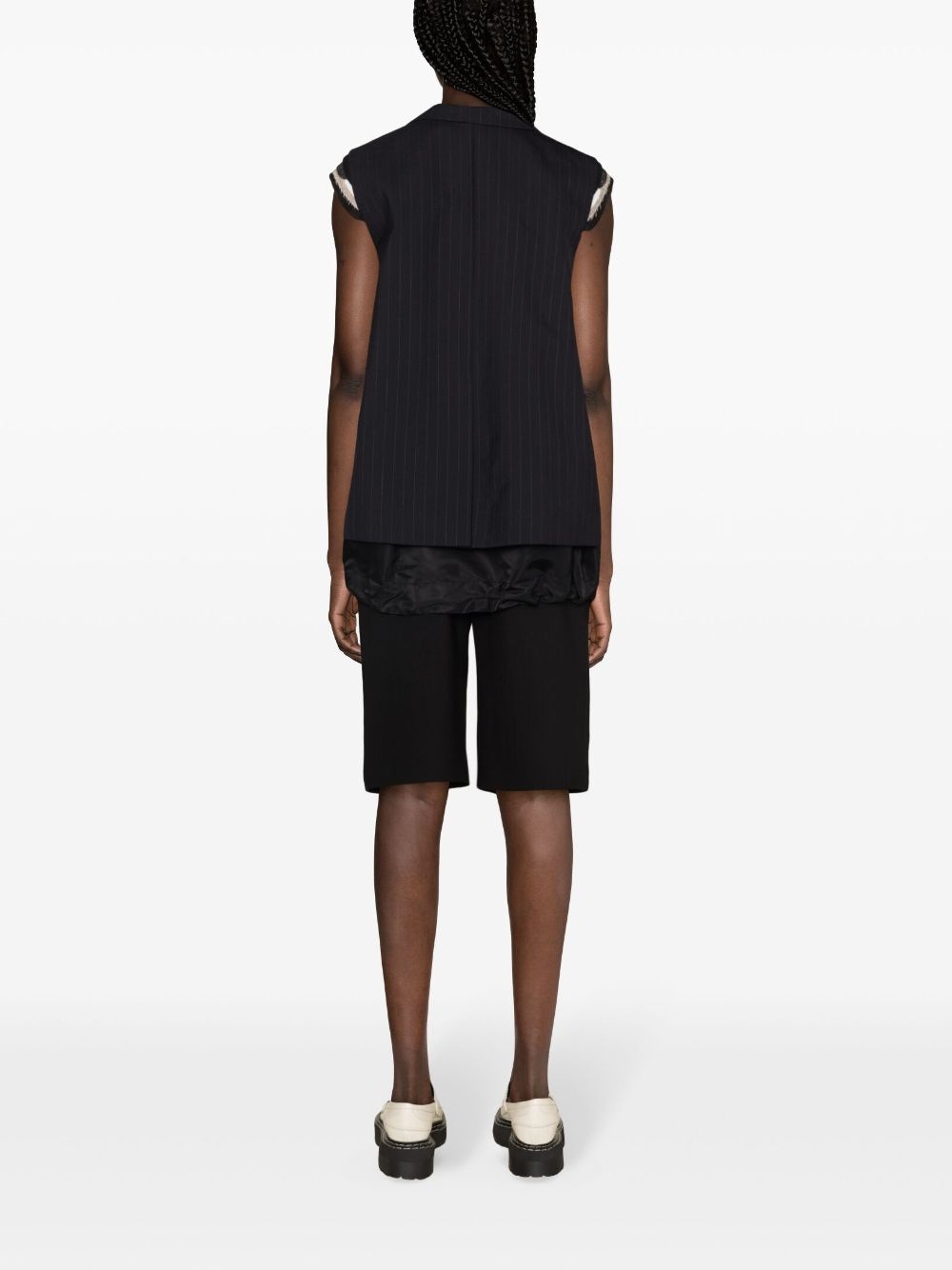 deconstructed double-breasted gilet - 4