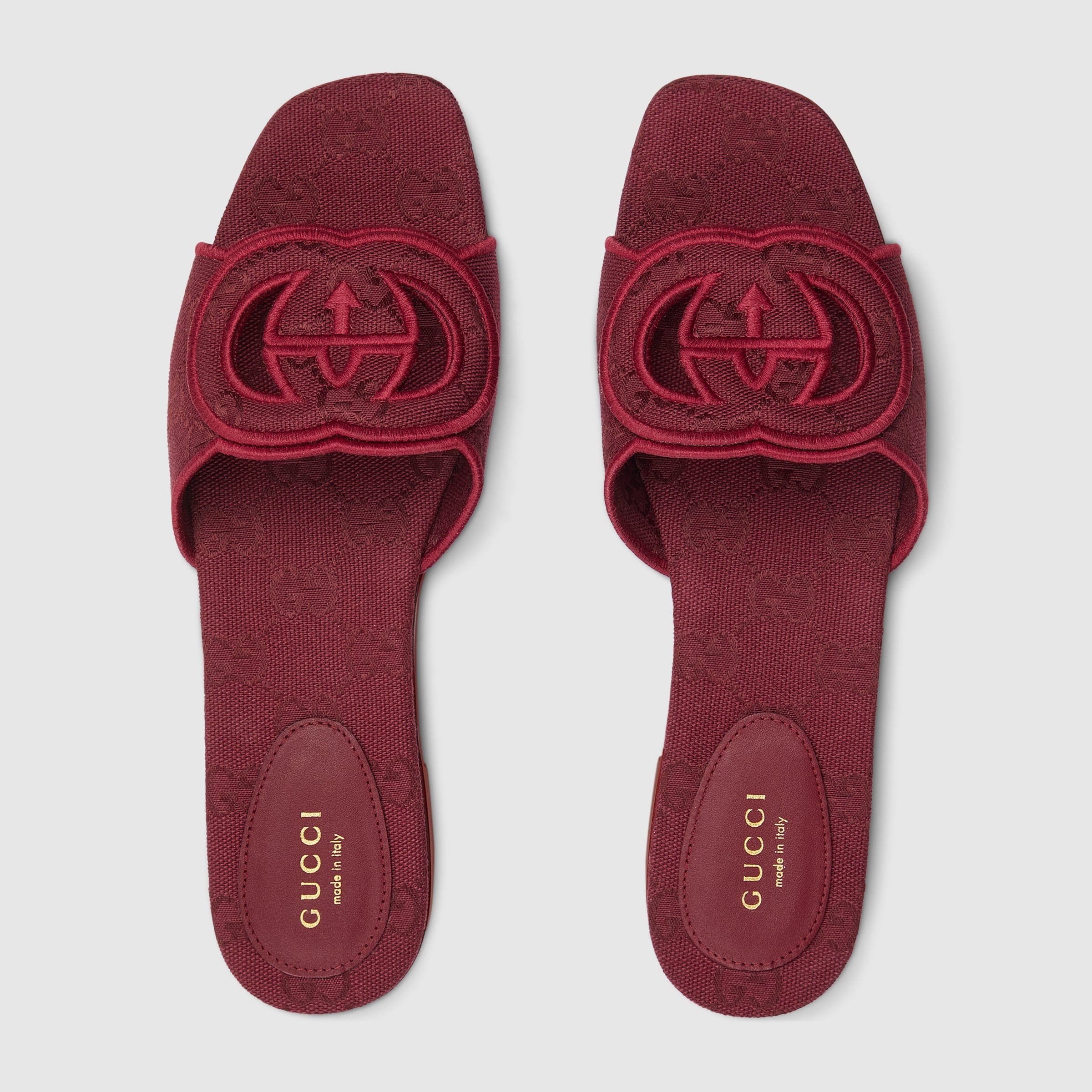 Women's Interlocking G slide sandal - 5