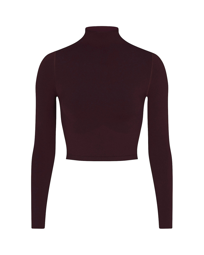 NikeSKIMS Vintage Seamless Women's Mock-Neck Crop Top 7