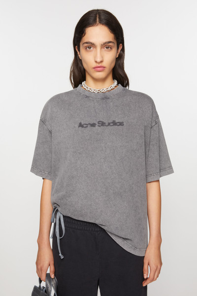 Acne Studios T-shirt faded logo - Relaxed fit - Faded Grey outlook