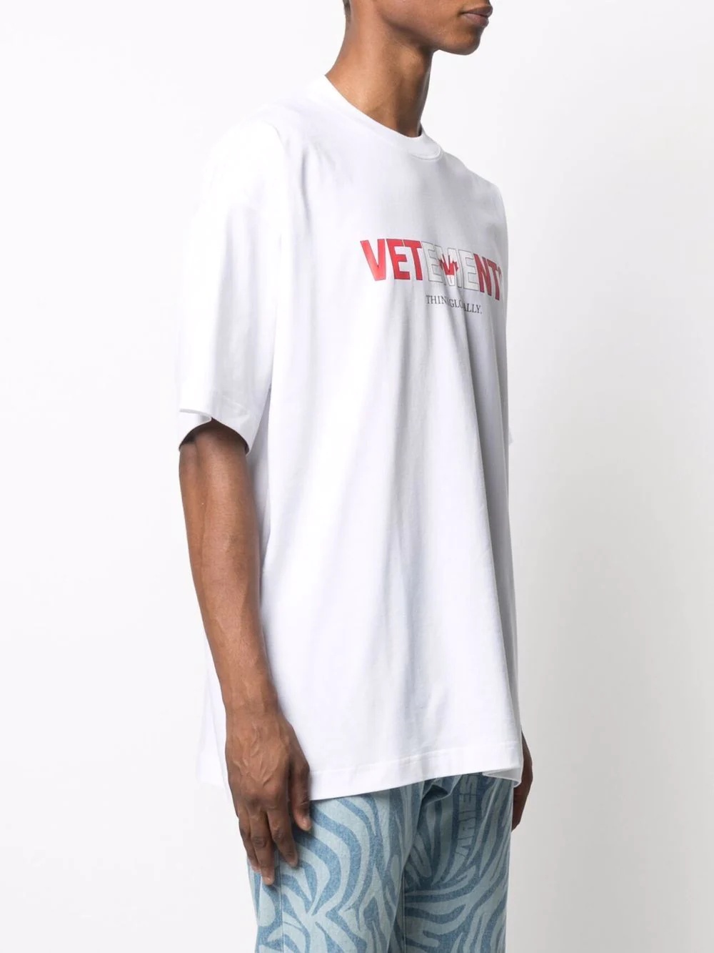 logo-print oversize T-shirt - 4