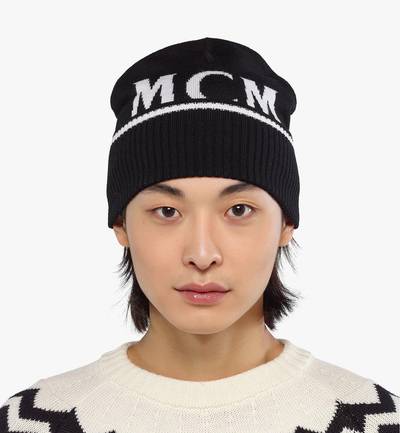 MCM Intarsia Logo Wool Beanie outlook