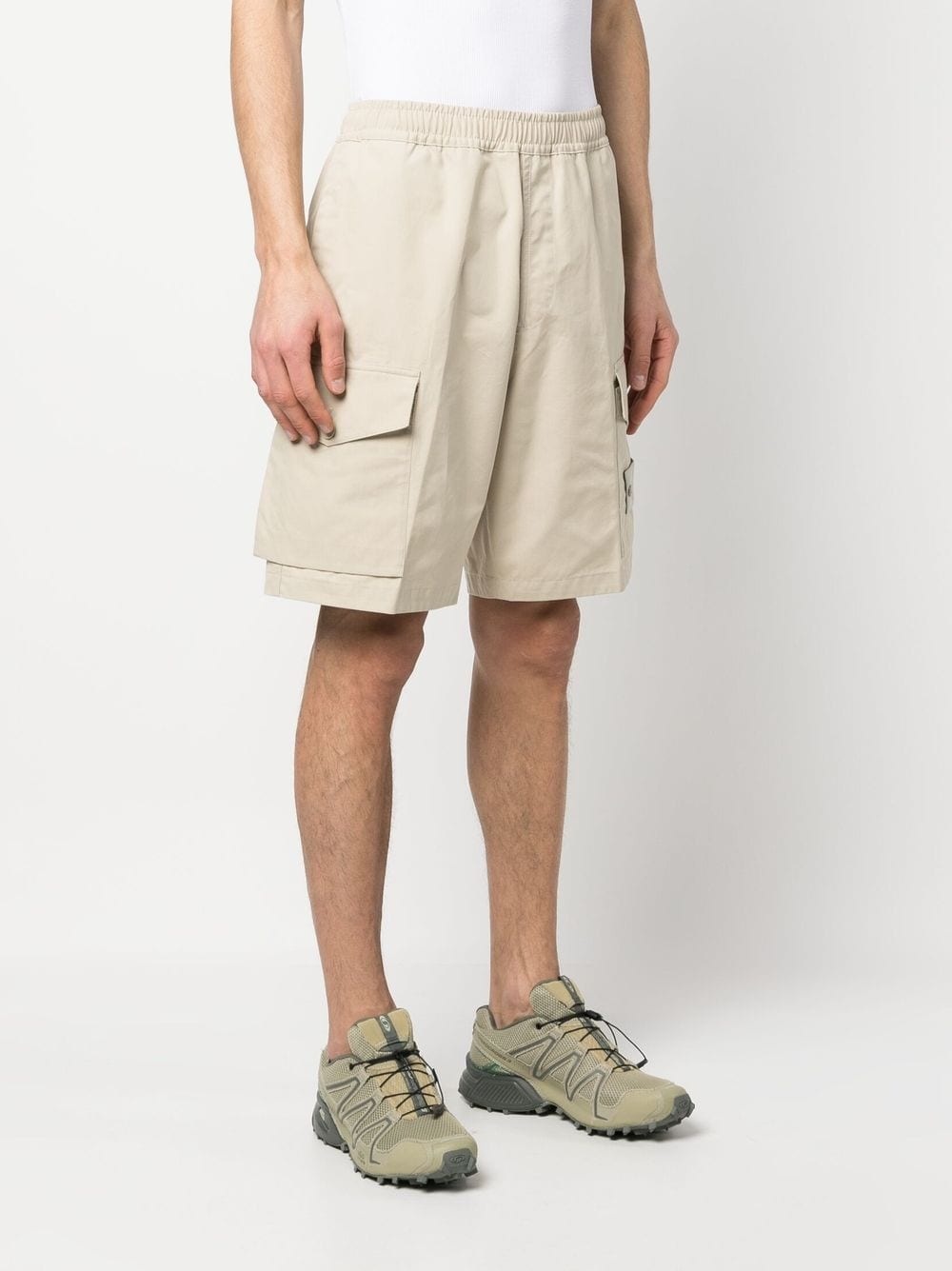 cotton cargo shorts - 3