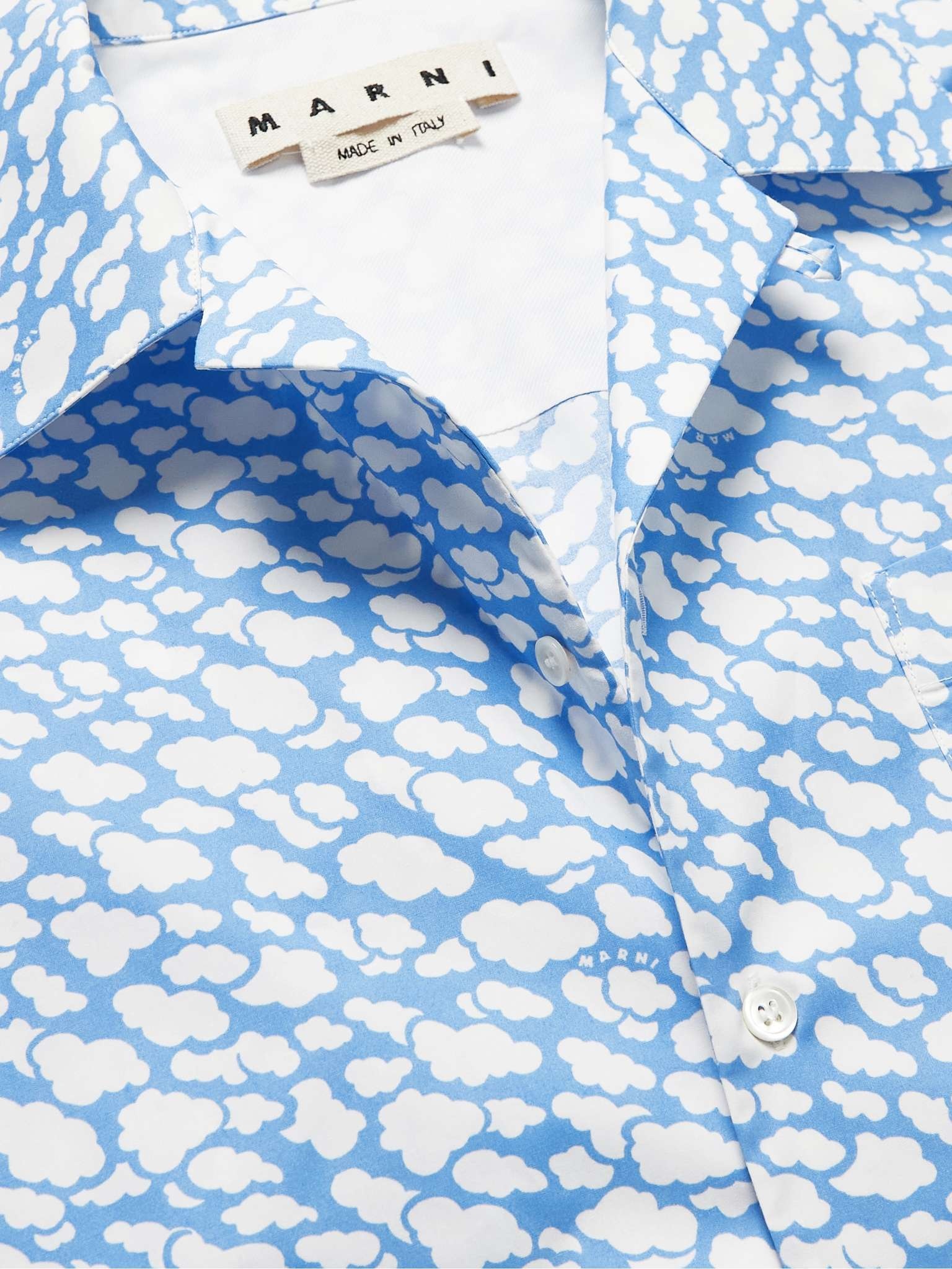 Convertible-Collar Printed Cotton-Poplin Shirt - 5