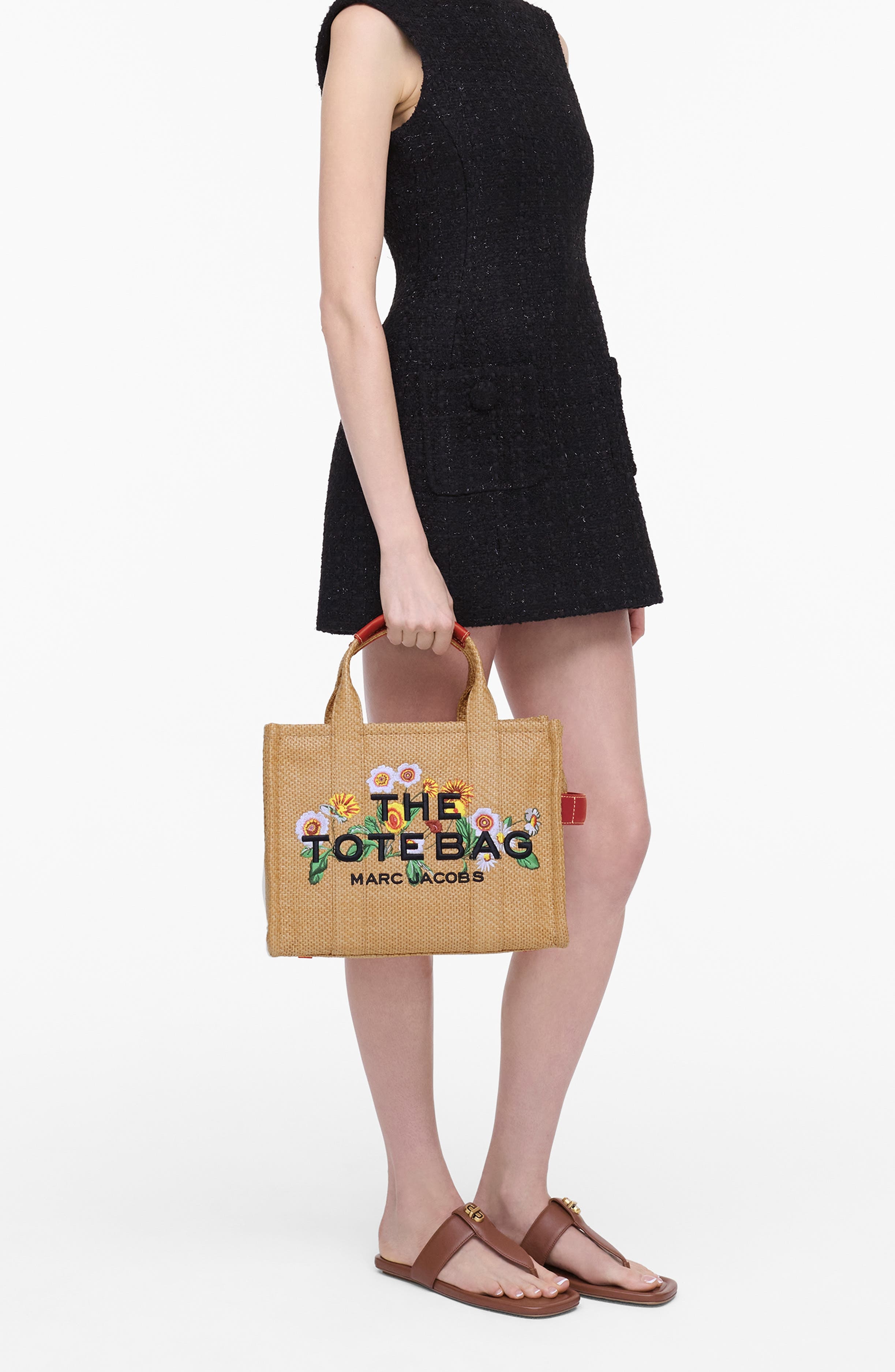 Marc Jacobs The Medium Faux Raffia Tote in Natural at Nordstrom - 2