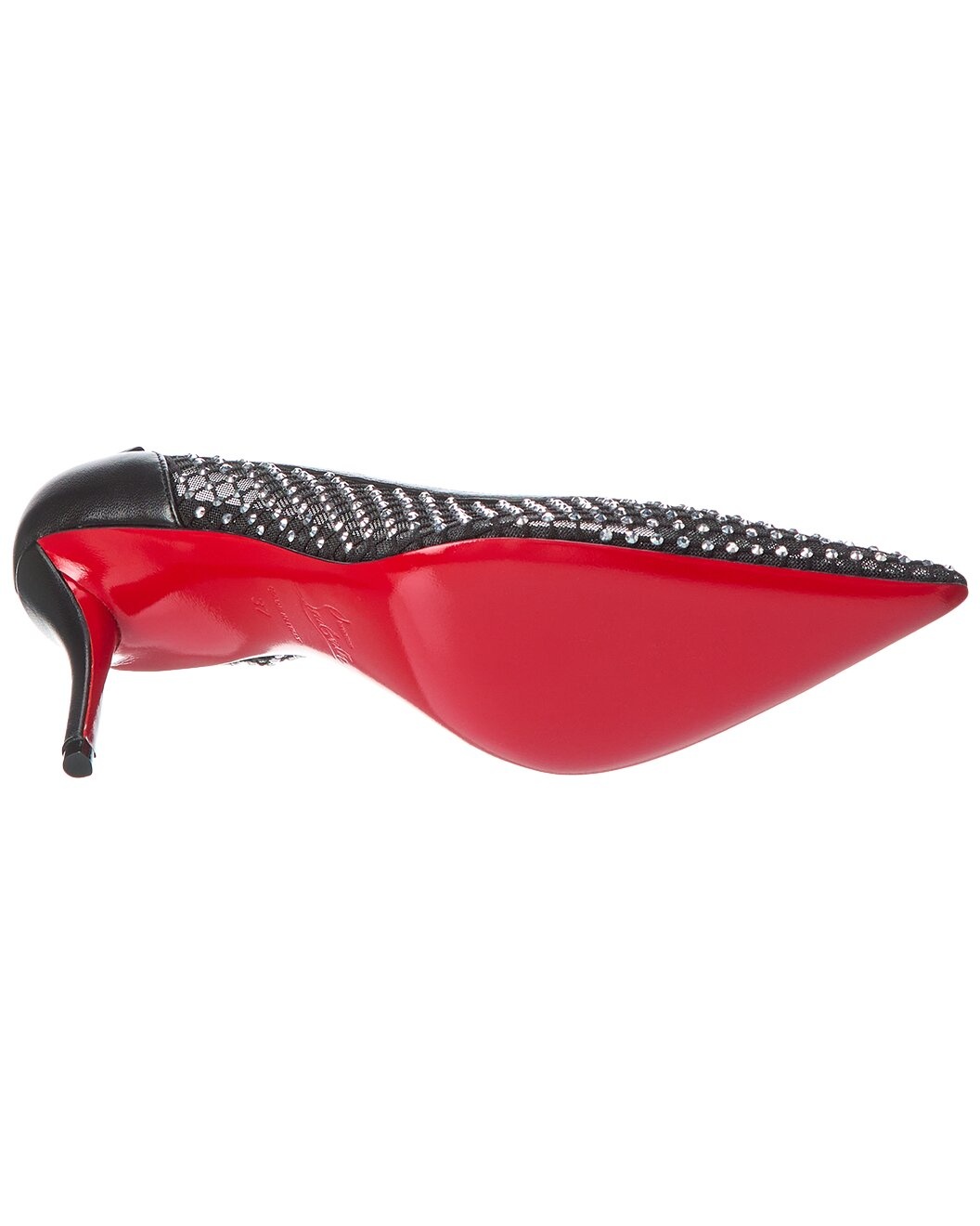 Christian Louboutin Apostropha 80 Mesh & Leather Pump - 4