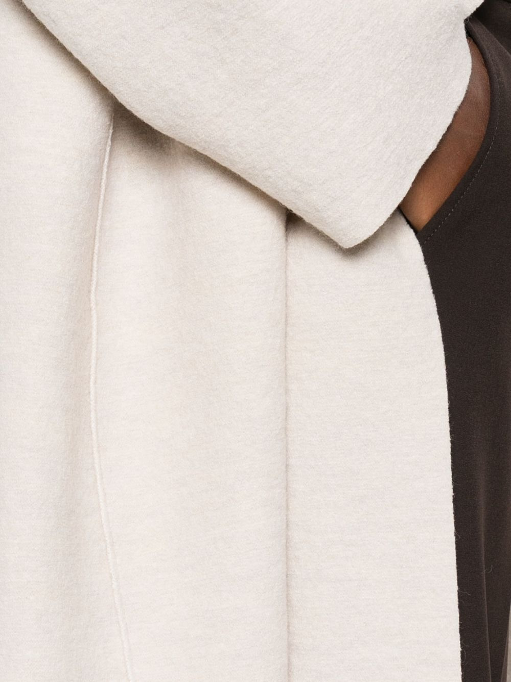 Wool Single-Breasted Coat - 5