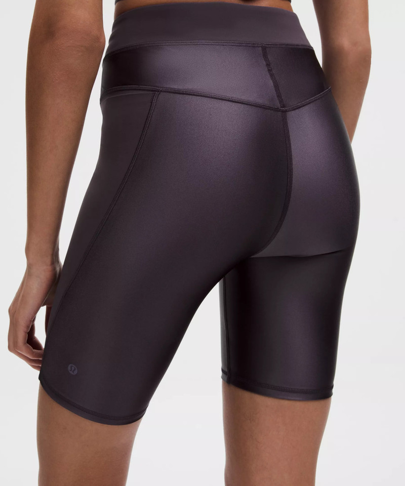 Satin Shine Panelled High-Rise Short 8" *Wordmark 6