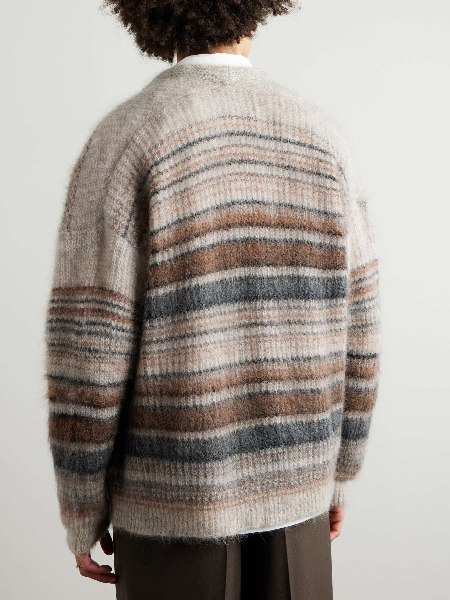 Danah Striped Mohair-Blend Cardigan - 3