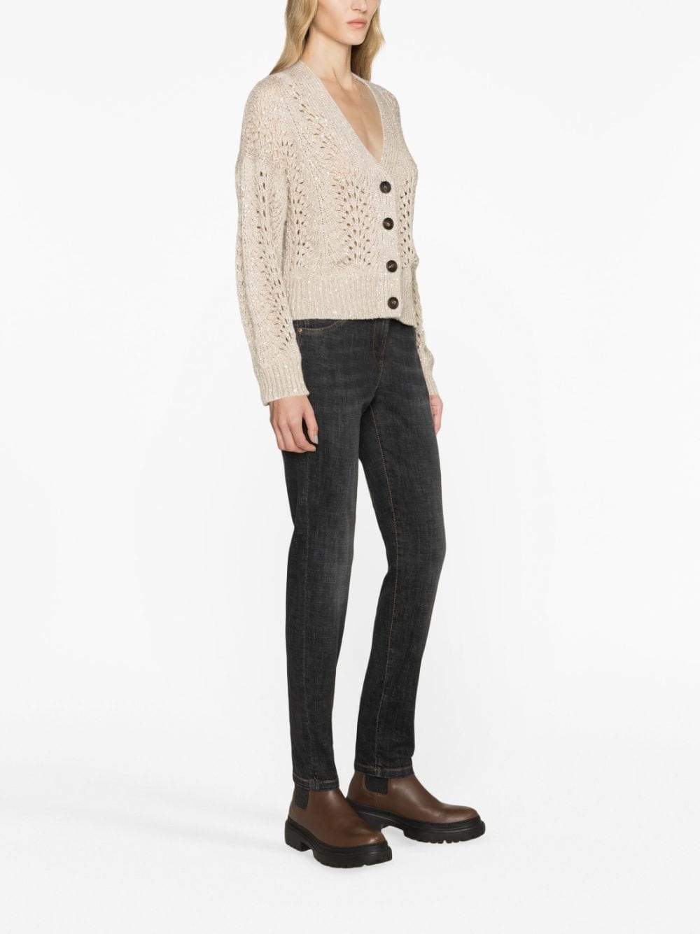 high-waisted skinny jeans - 4