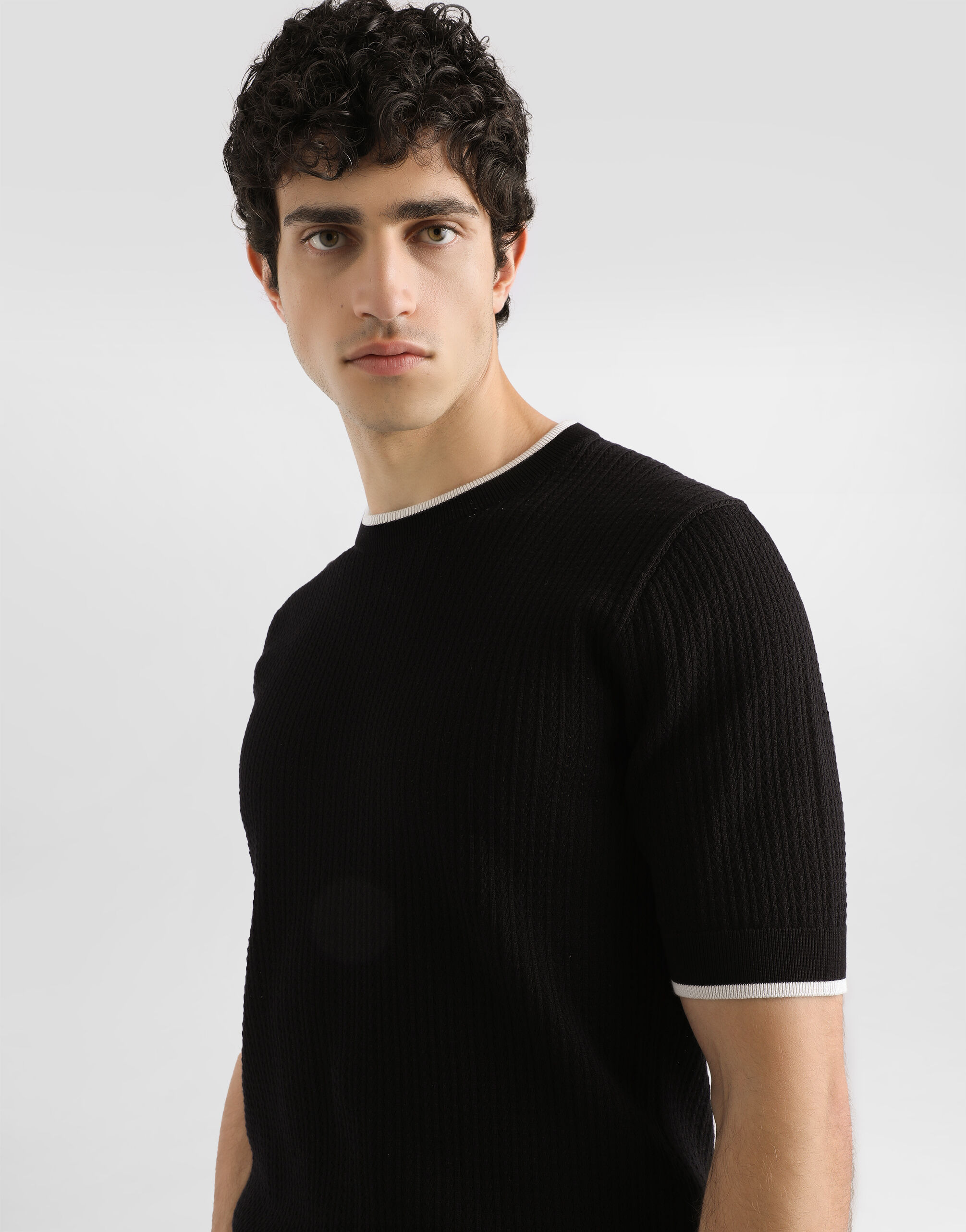 Cotton crewneck pullover - 4