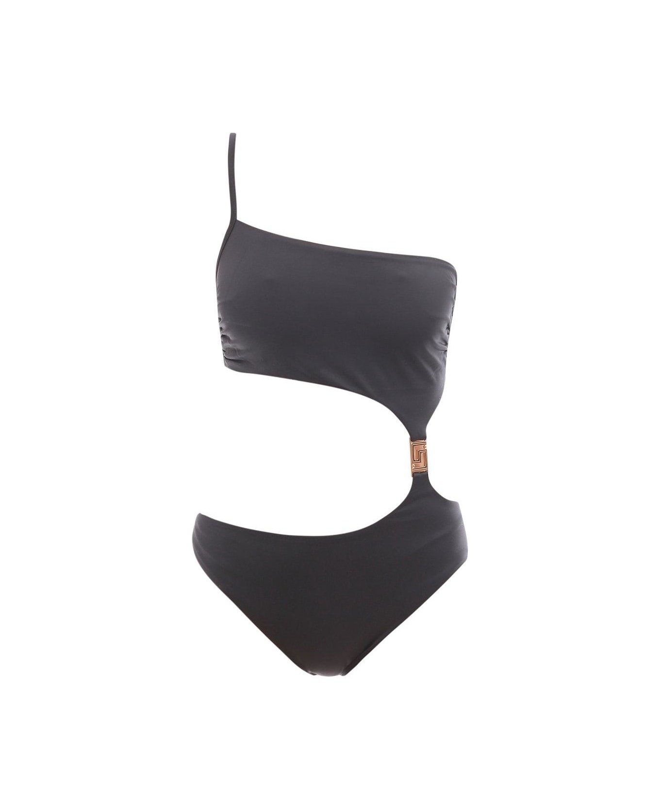 Cut-out One-shoulder Swimsuit - 1