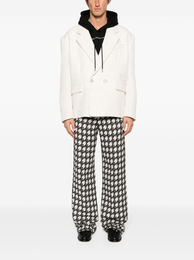 GCDS sequin-embellished tweed blazer outlook