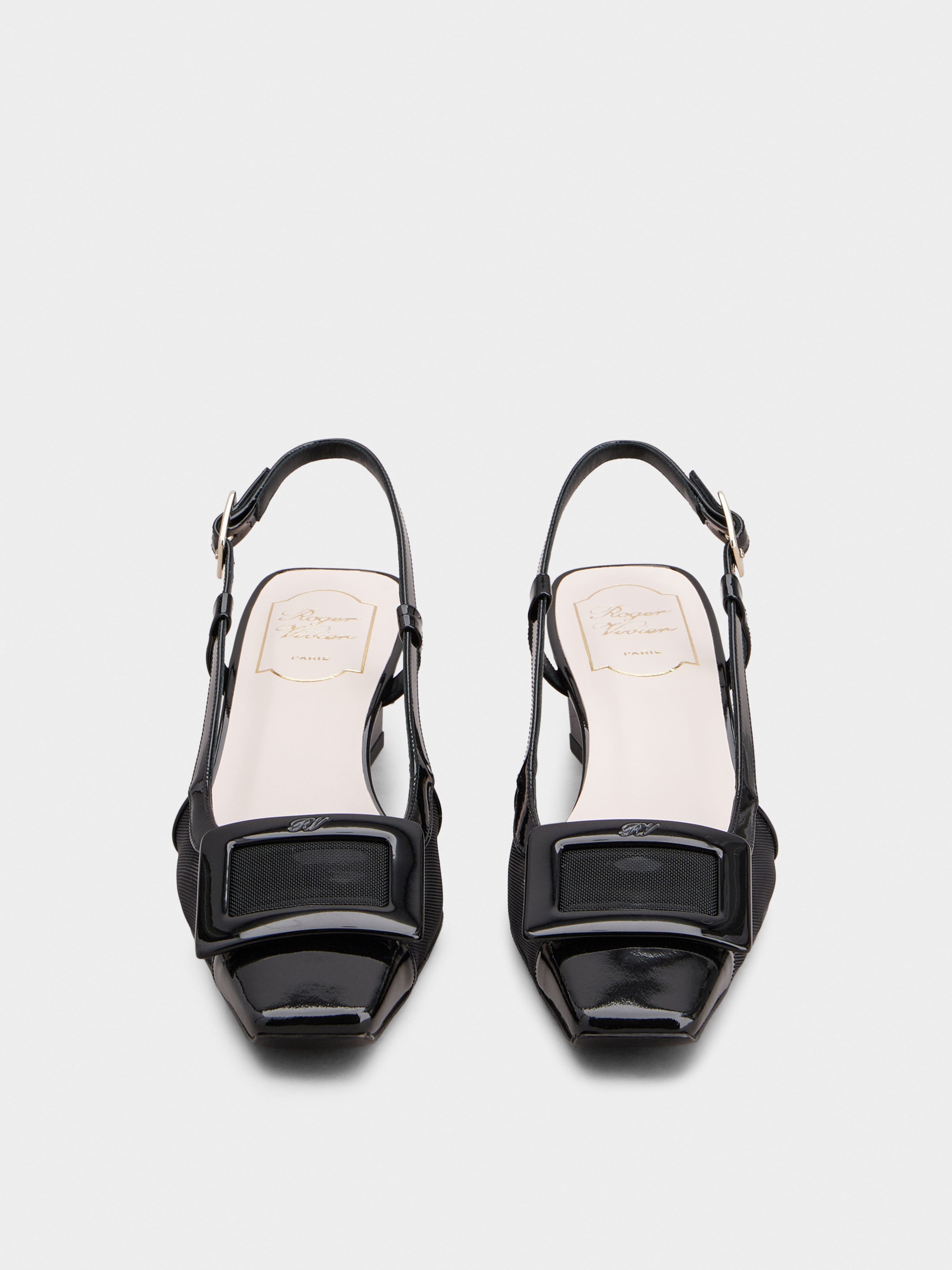 Belle Vivier Slingback Pumps in patent leather - 7