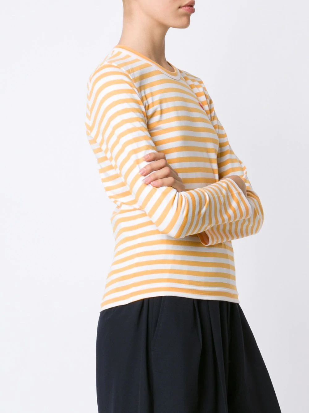 mini-heart striped T-shirt - 3