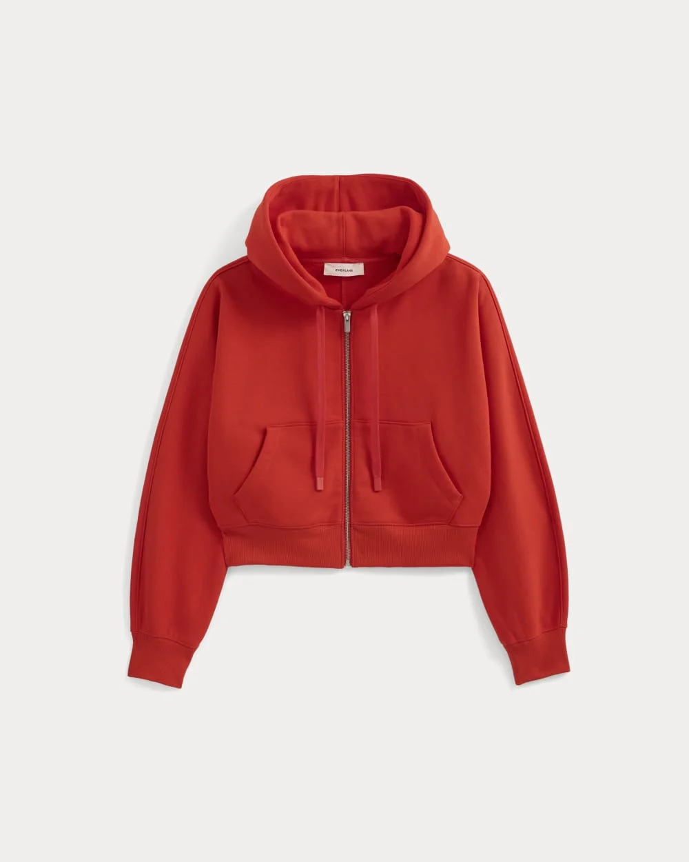 LUXE FLEECE FULL-ZIP CROPPED HOODIE - 1