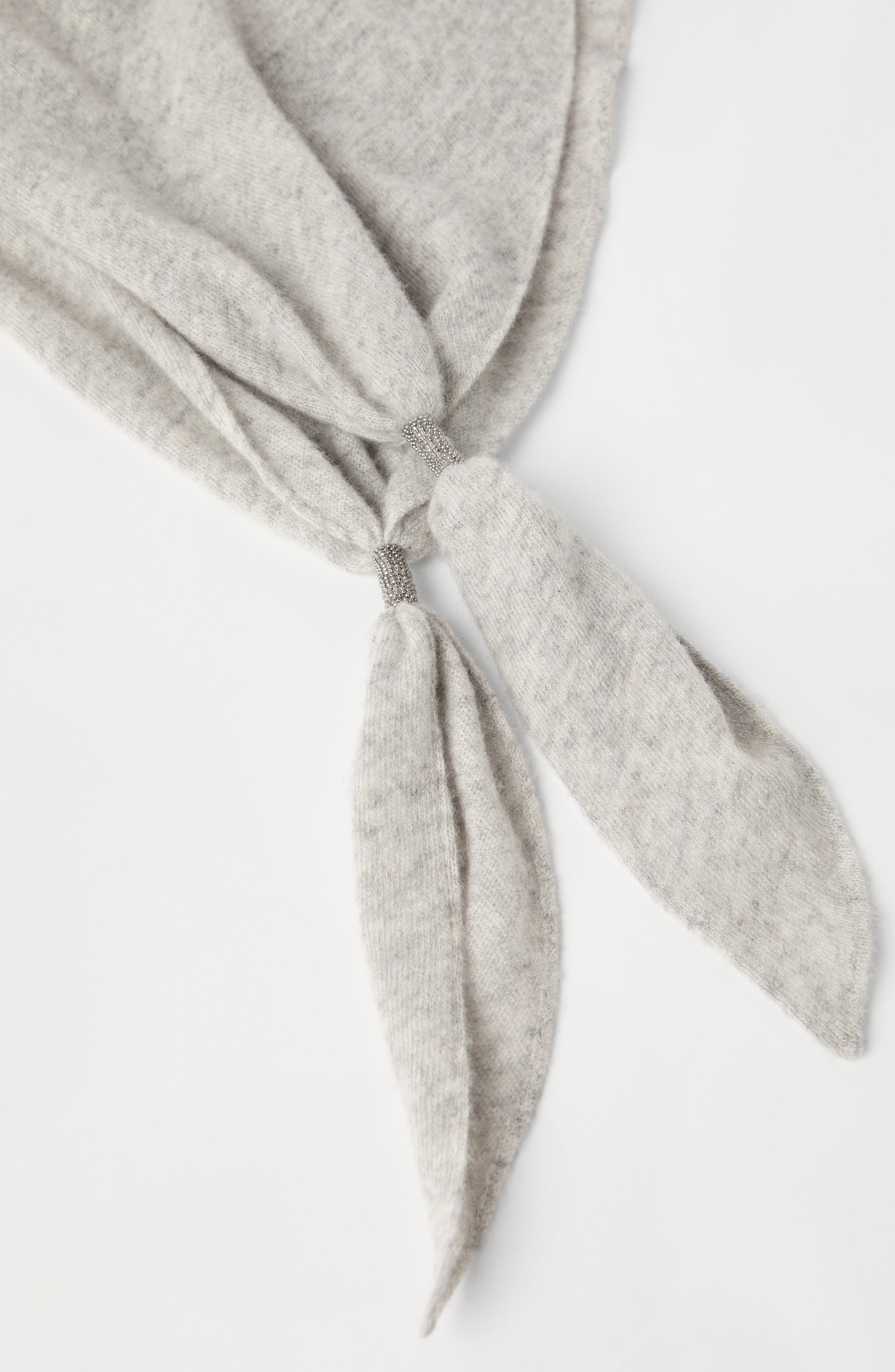 Brunello Cucinelli Scarf with monili in Light Grey at Nordstrom - 3