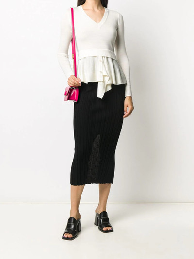 Alexander McQueen peplum fine-knit jumper outlook