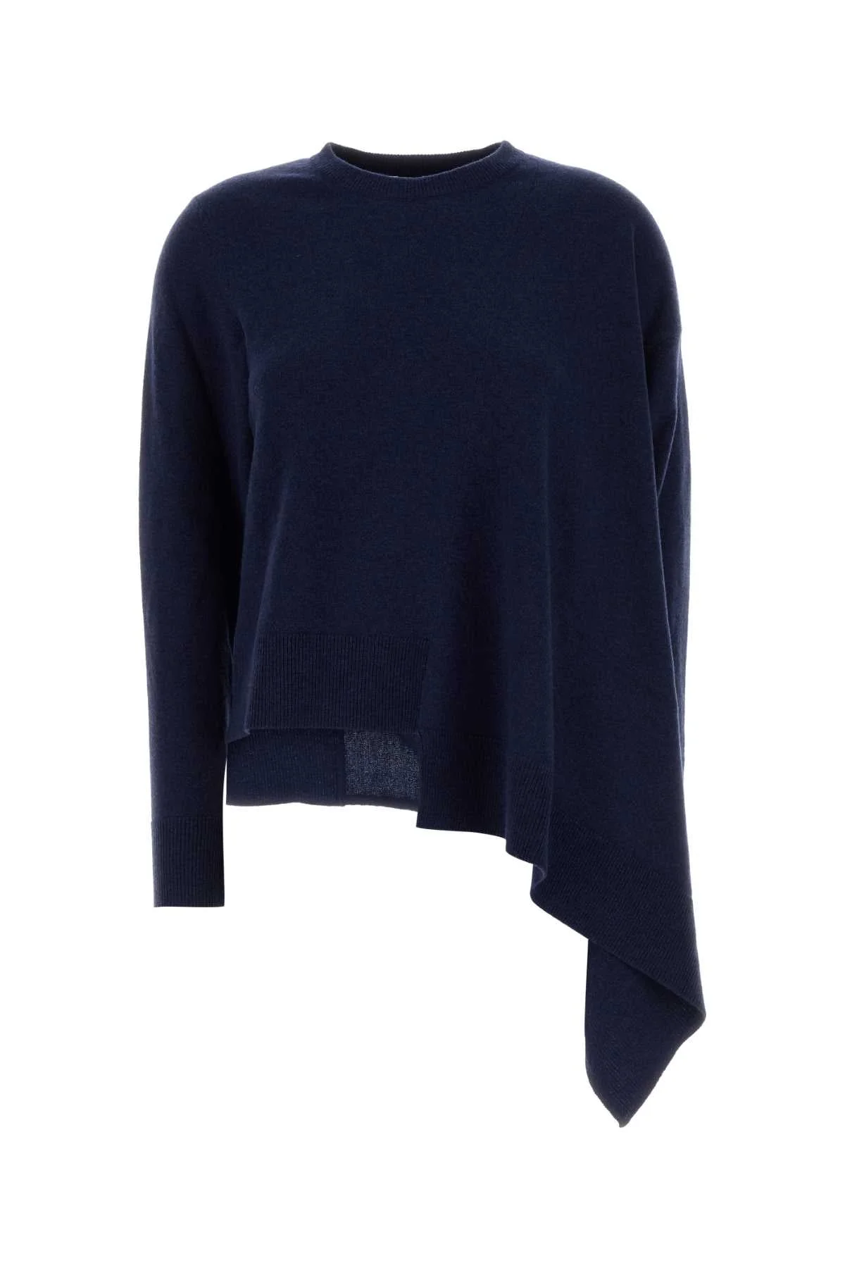 Alexander Mcqueen Women Navy Blue Cashmere Blend Sweater - 1