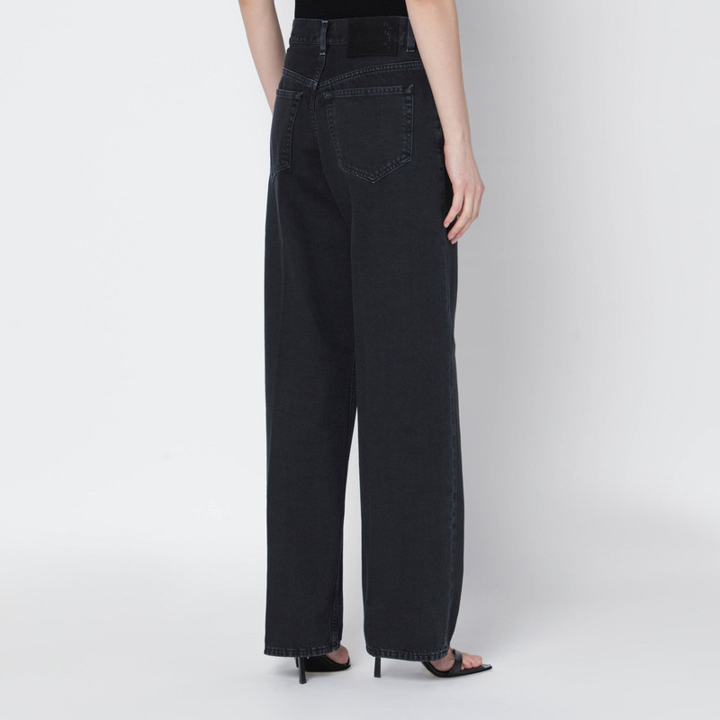 Charcoal wide-leg jeans 4