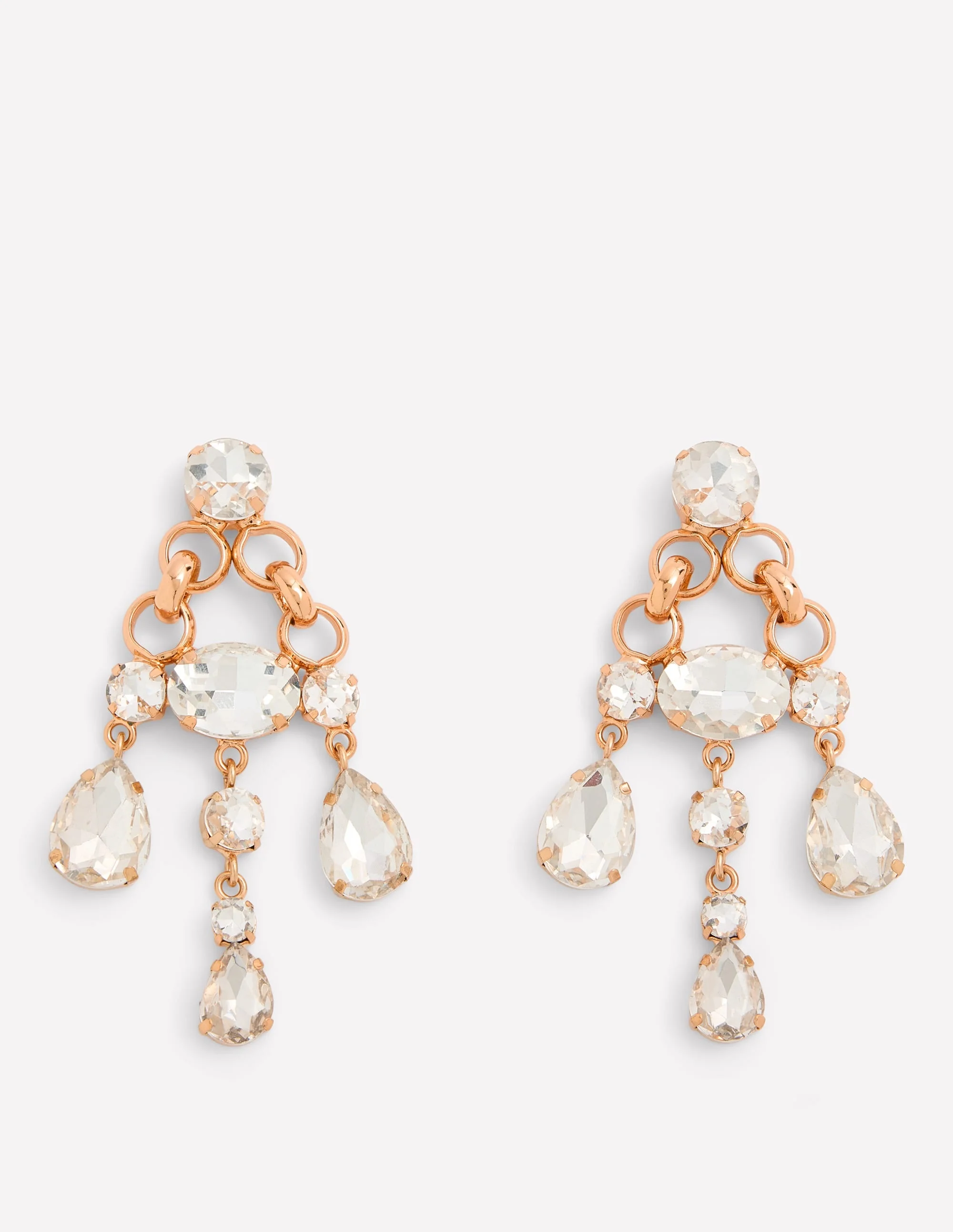 Mega Jewel Earrings-Clear - 1