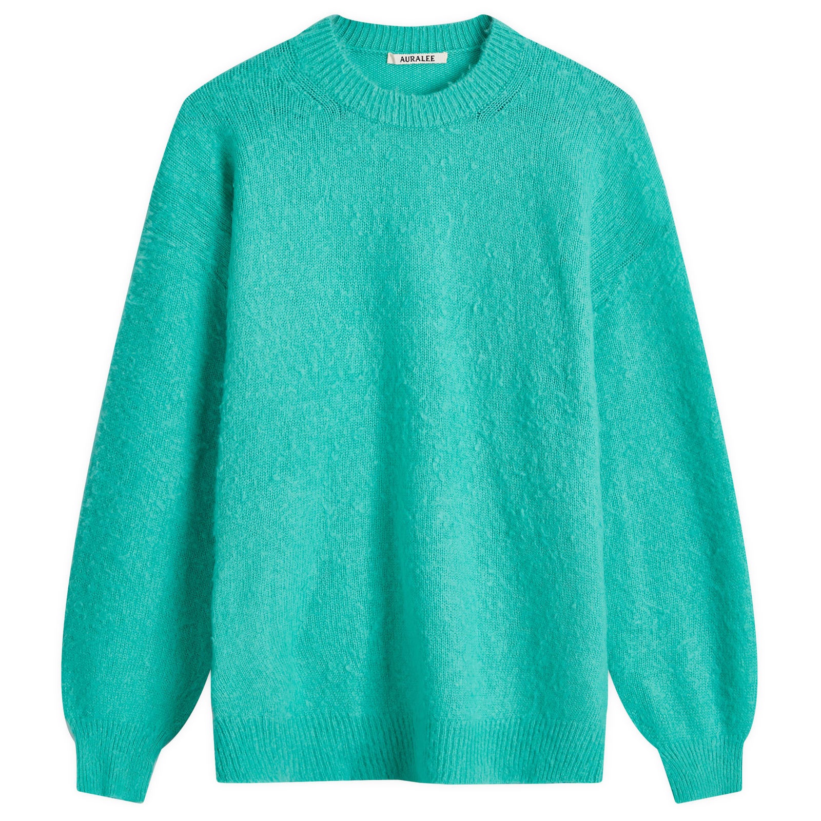 Auralee Brushed Wool Cashmere Crew Knit - 1