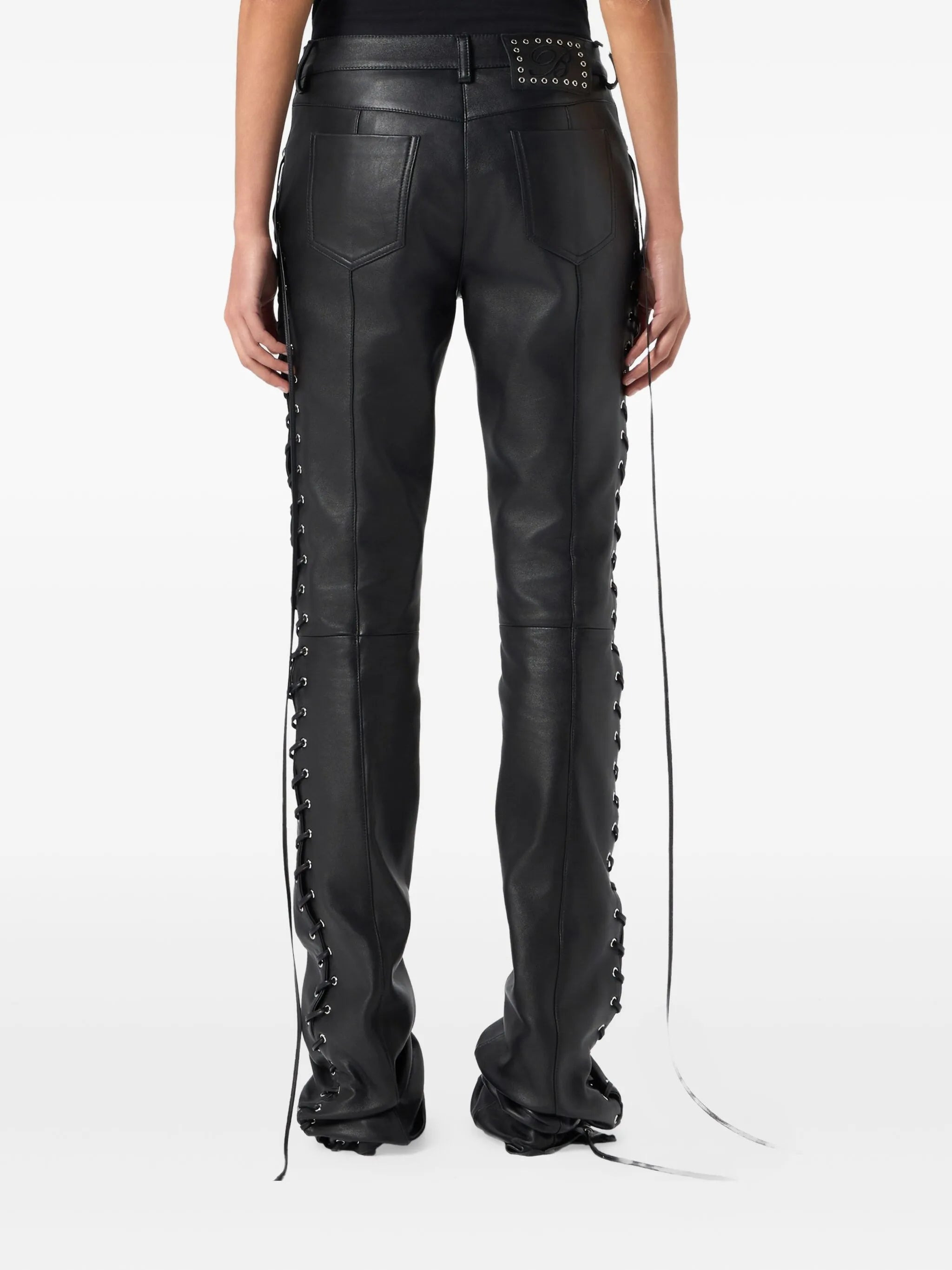 Blumarine Lace-up Trousers - 5