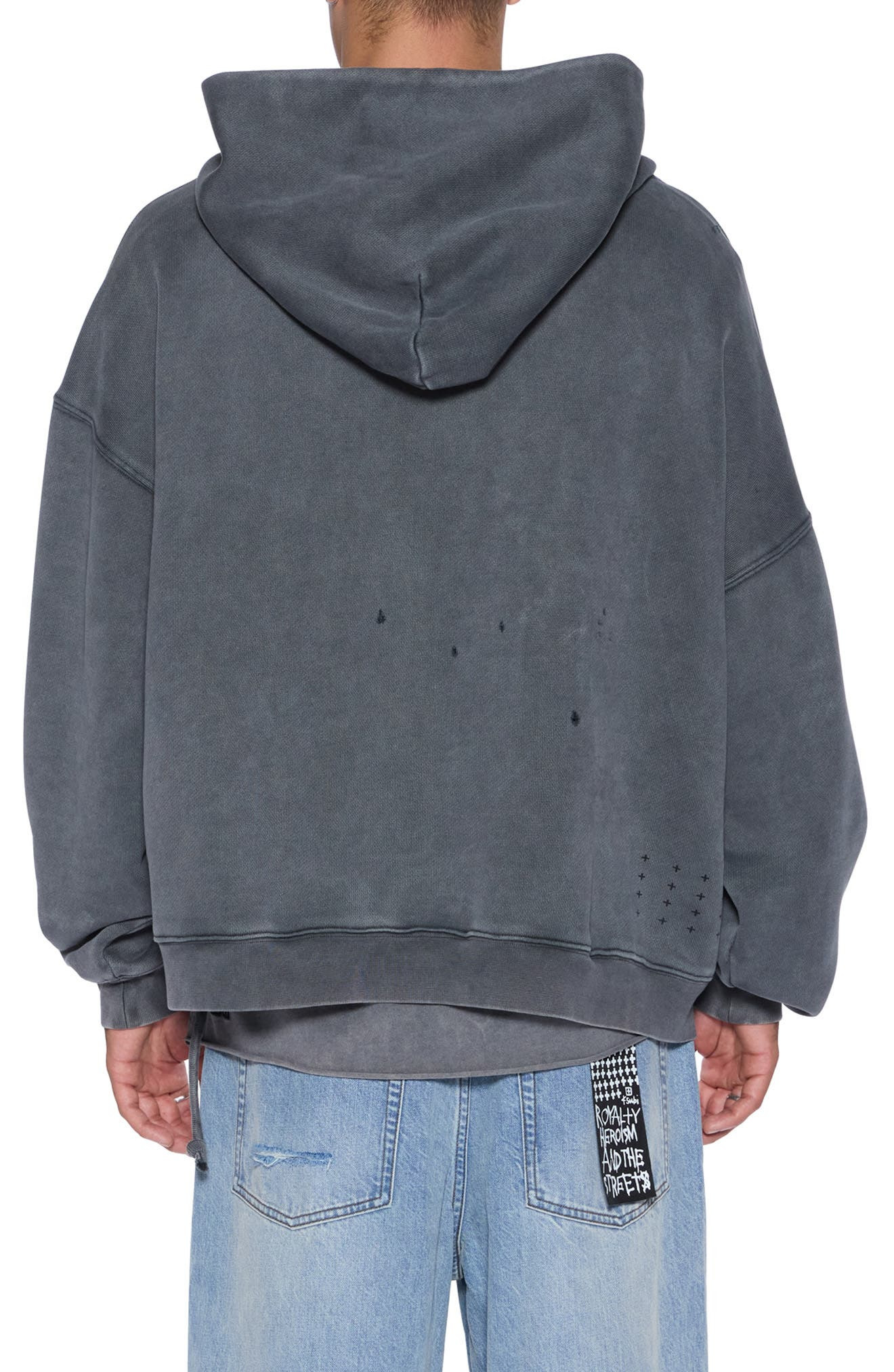 Ksubi Blasted Ekcess Oversize Hoodie in Black at Nordstrom - 2